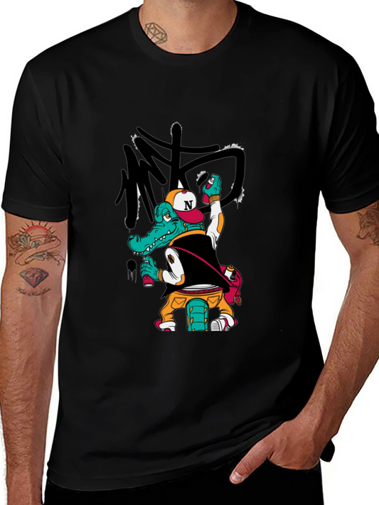Urban Alligator Graphic Tee - Street Style T-Shirt