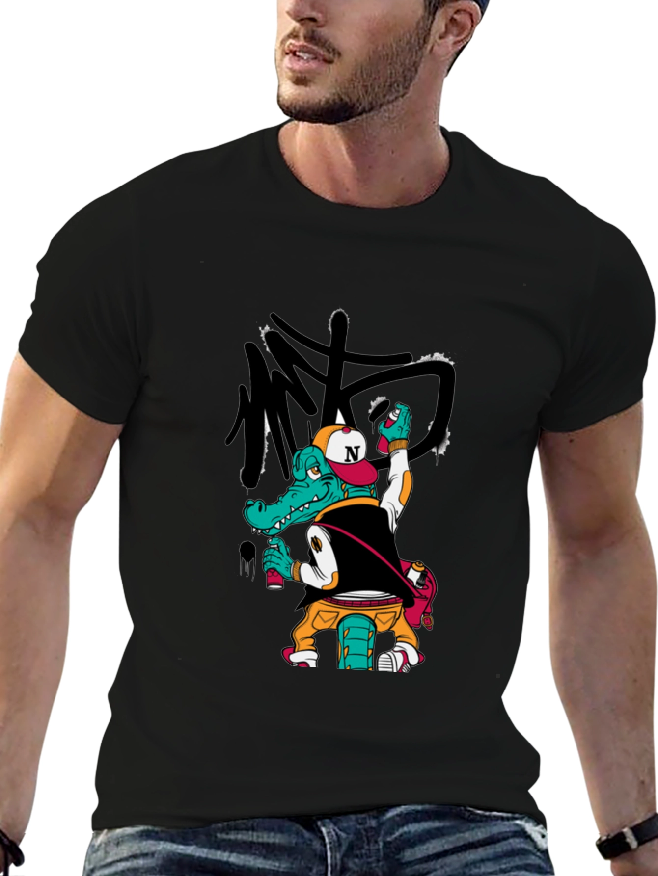 Urban Alligator Graphic Tee - Street Style T-Shirt