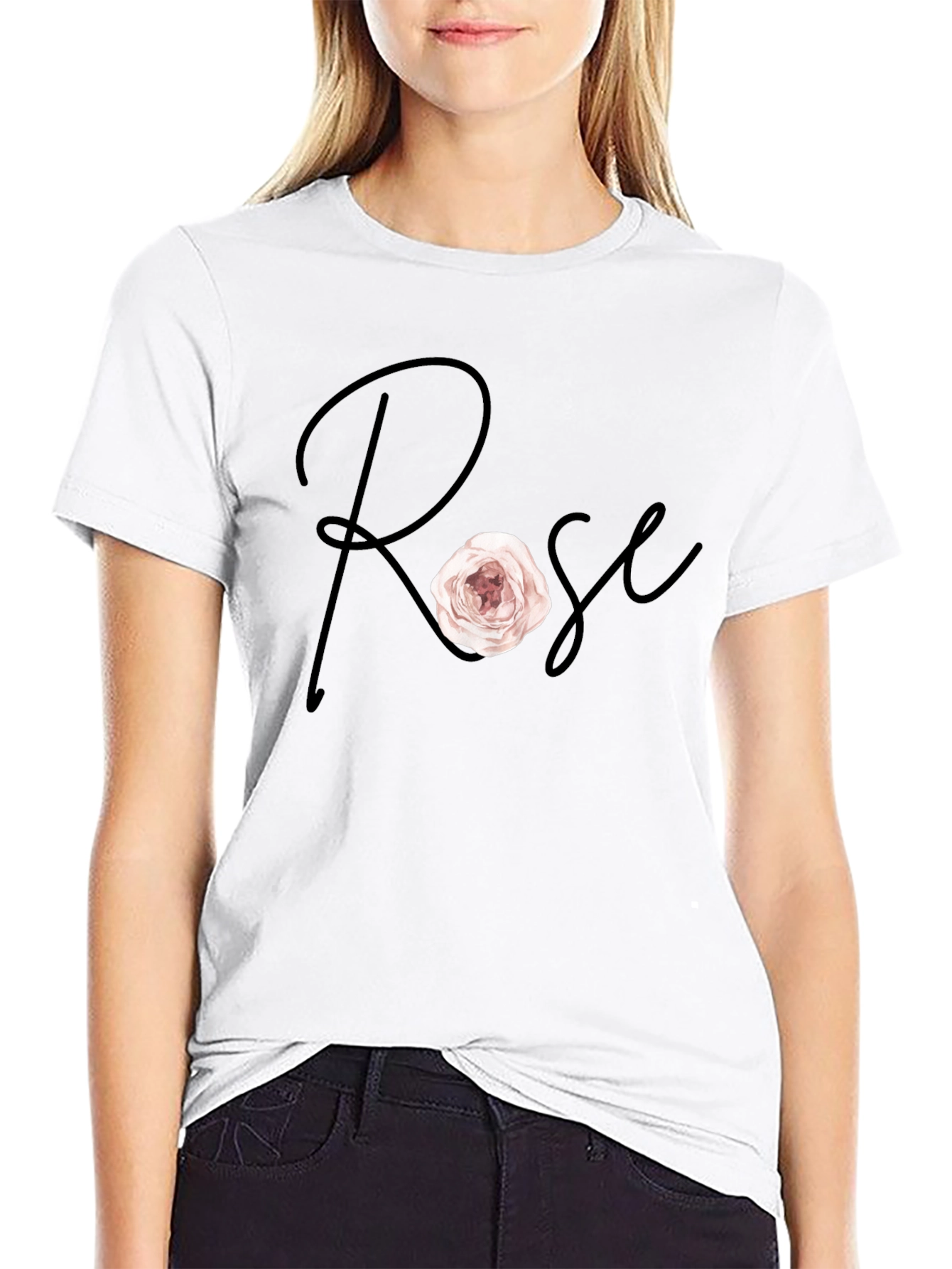 Rose Graphic Tee - Stylish Casual Wear