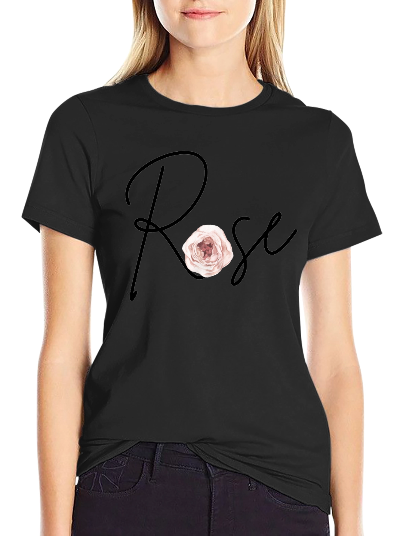 Rose Graphic Tee - Stylish Casual Wear