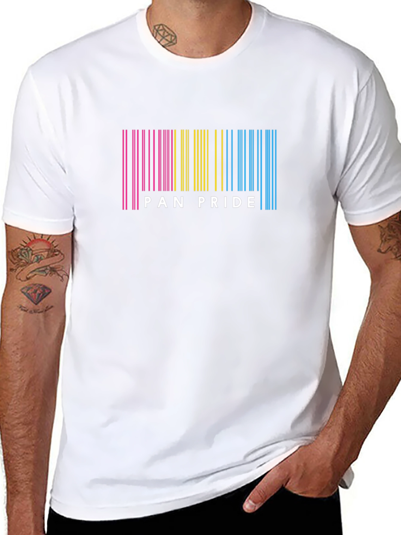 Pan Pride Barcode T-Shirt - Black