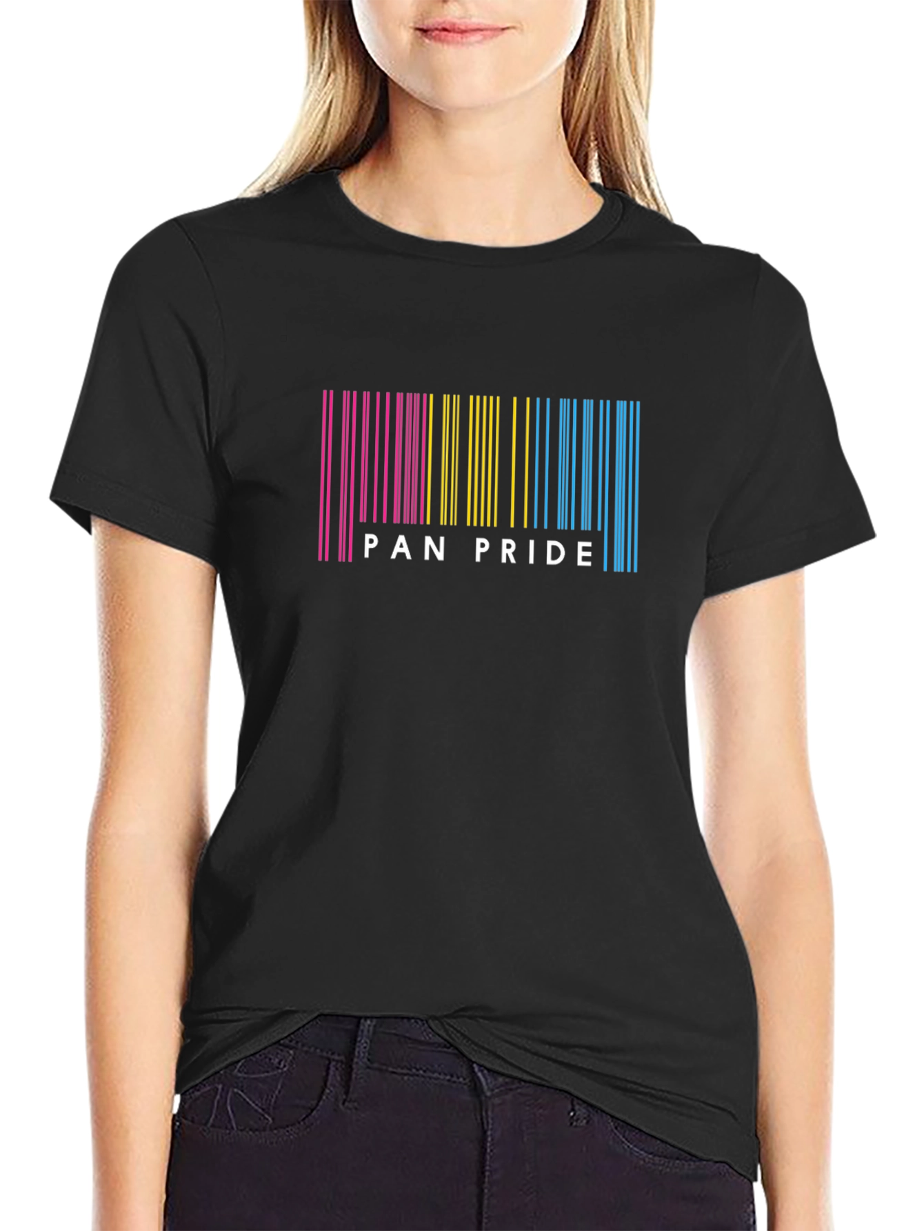 Pan Pride Barcode T-Shirt - Black