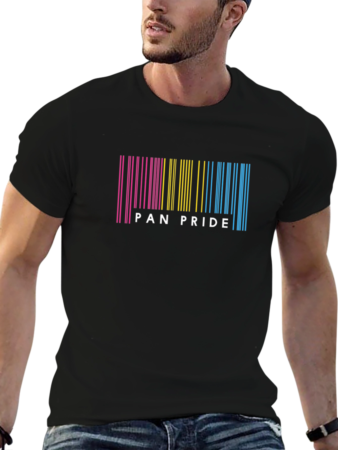 Pan Pride Barcode T-Shirt - Black