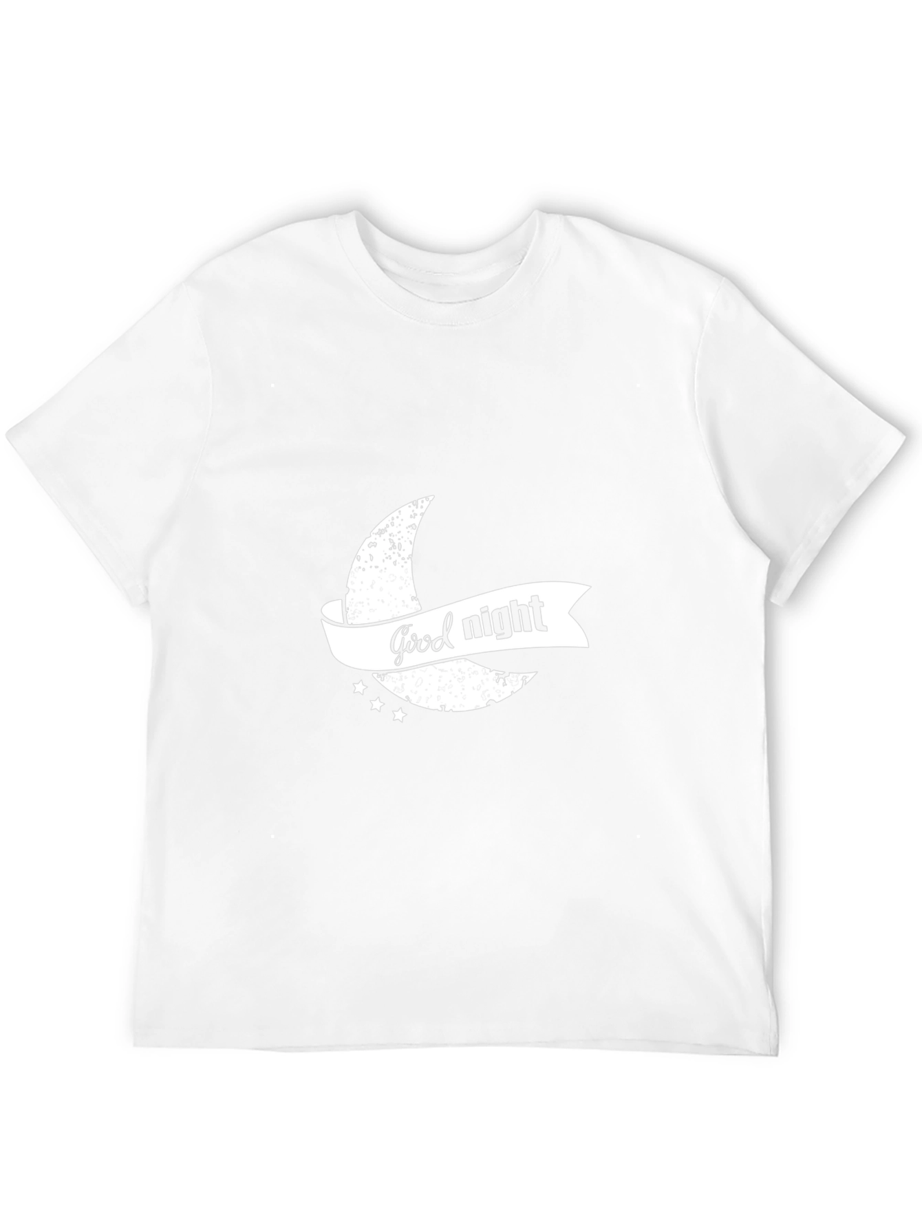 Good Night Graphic Print Black T-Shirt