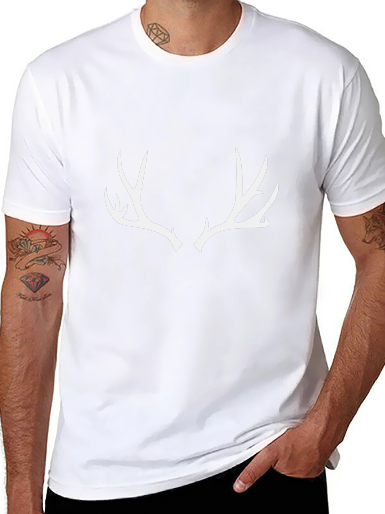 Antler Graphic T-Shirt - Black Tee