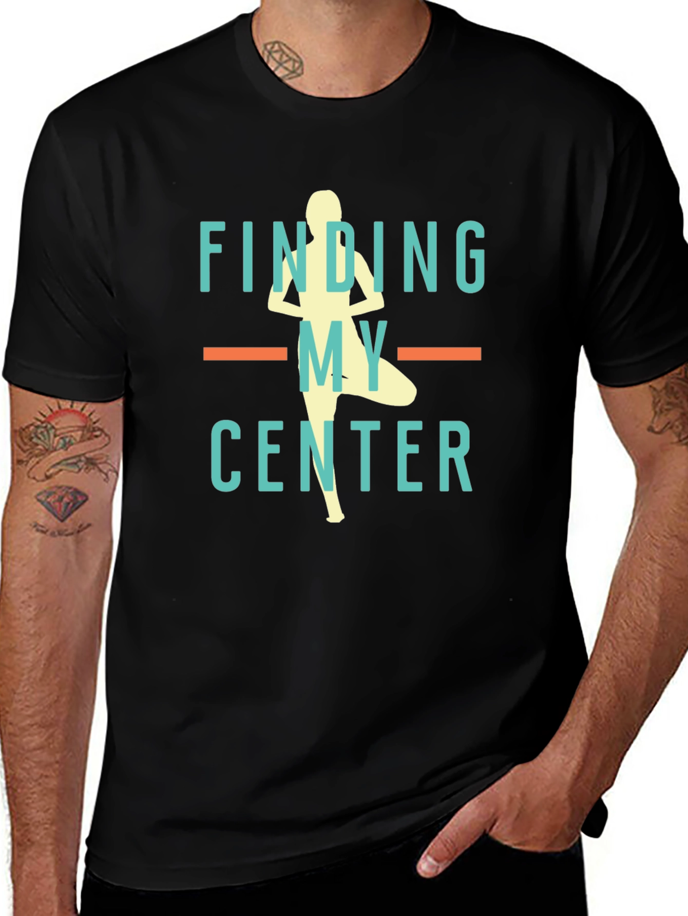 Finding My Center Yoga Graphic Tee