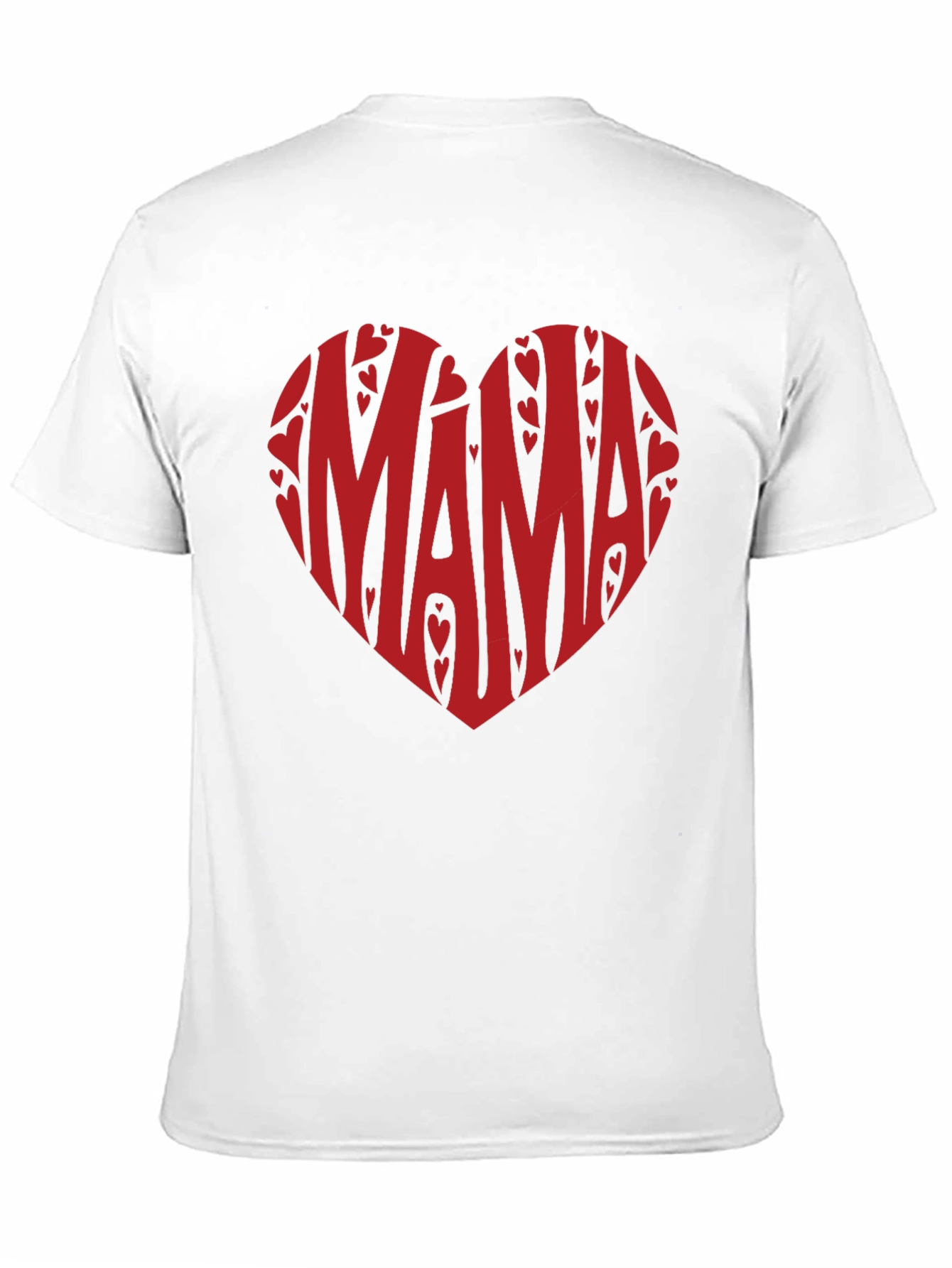 Mama Heart Graphic T-Shirt - Black Cotton Tee