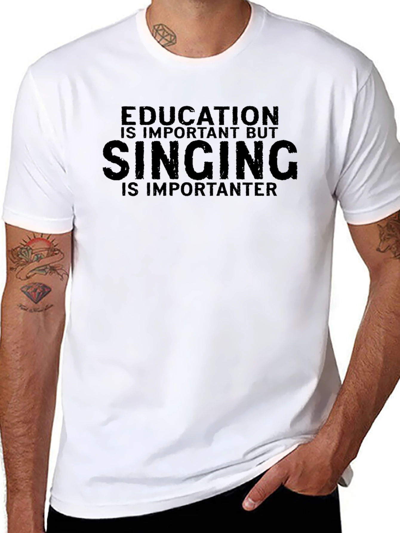 Education Important Singing More T-Shirt