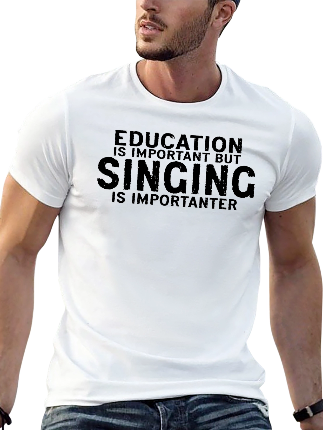 Education Important Singing More T-Shirt