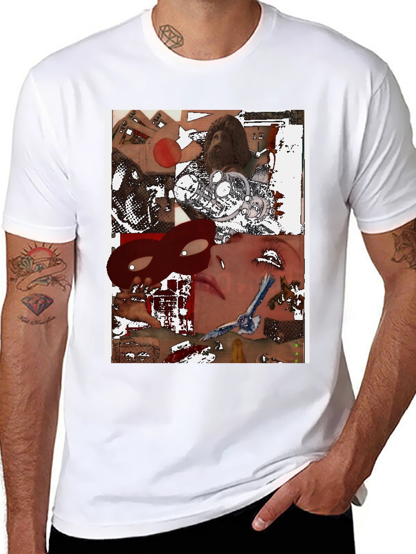 Abstract Graphic Print T-Shirt
