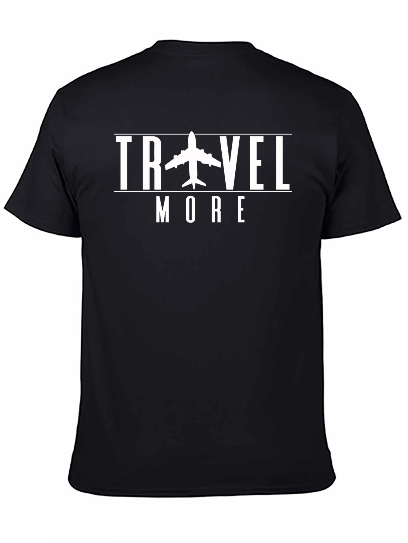 Travel More Airplane Graphic Tee - Adventure Shirt