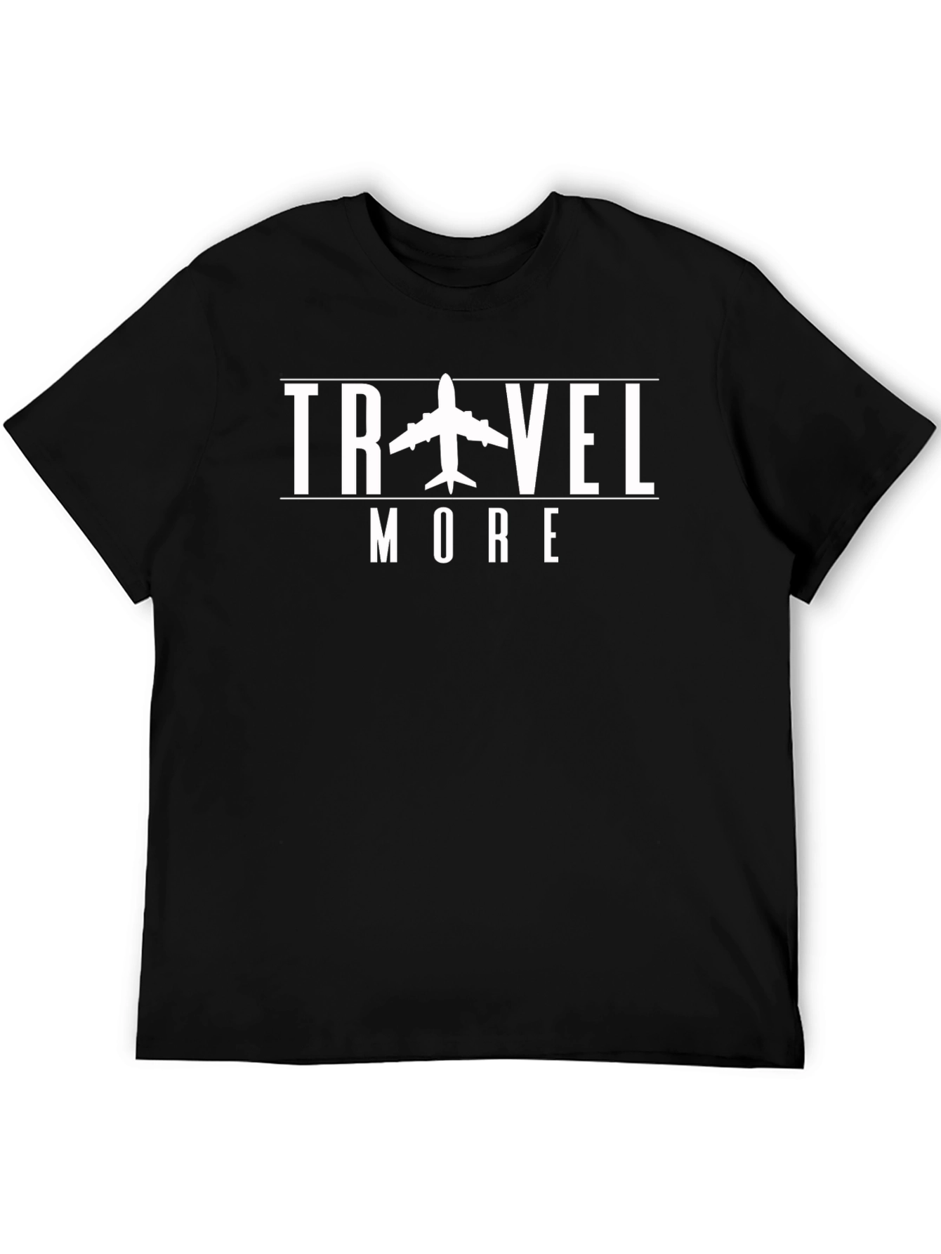 Travel More Airplane Graphic Tee - Adventure Shirt