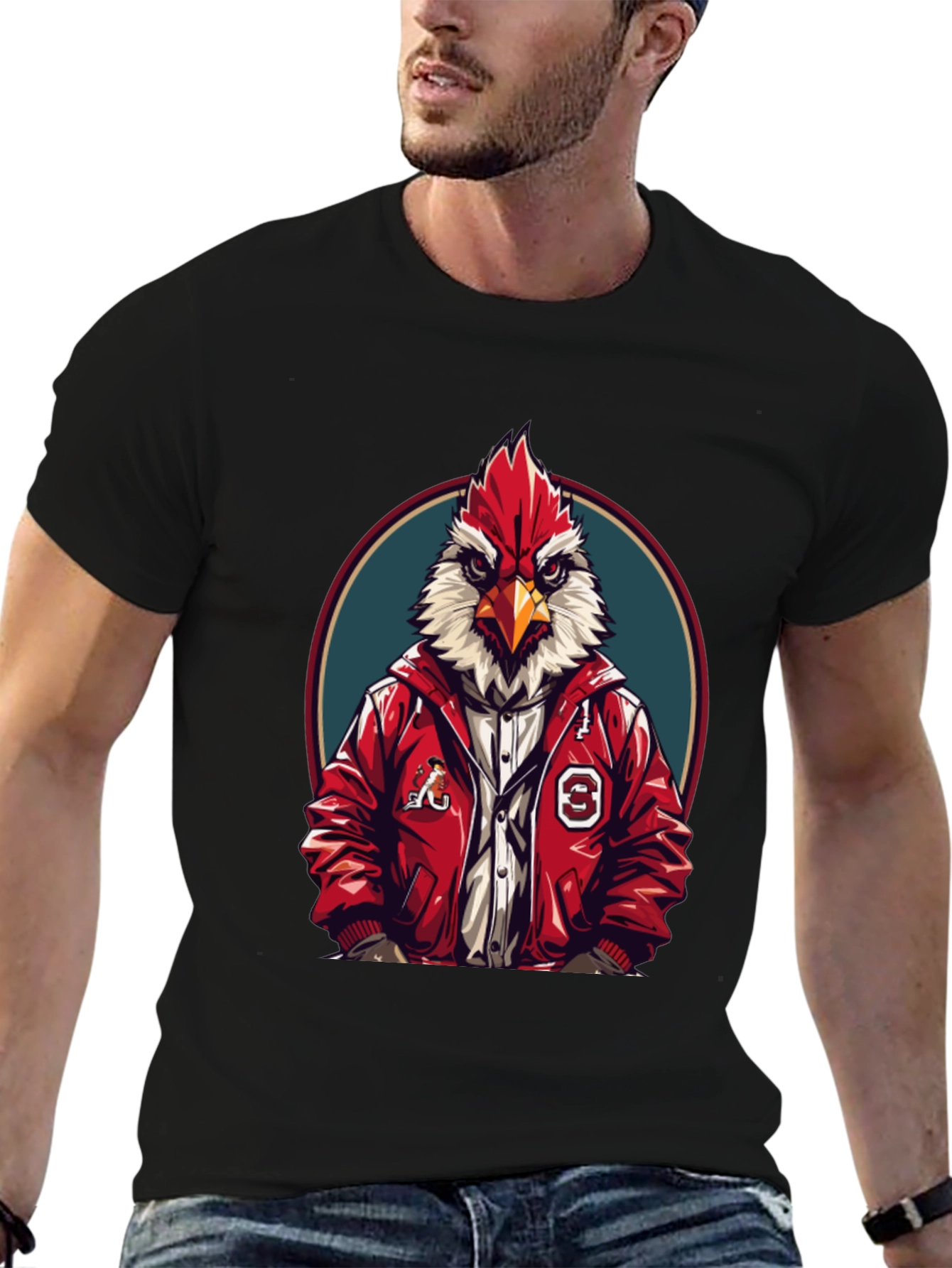 Cardinal Graphic T-Shirt - Sporty Bird Design