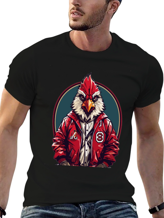 Cardinal Graphic T-Shirt - Sporty Bird Design