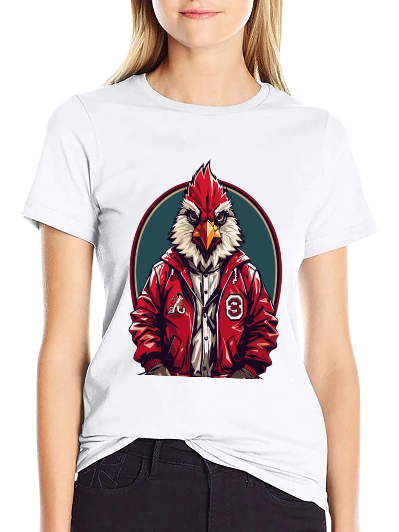 Cardinal Graphic T-Shirt - Sporty Bird Design