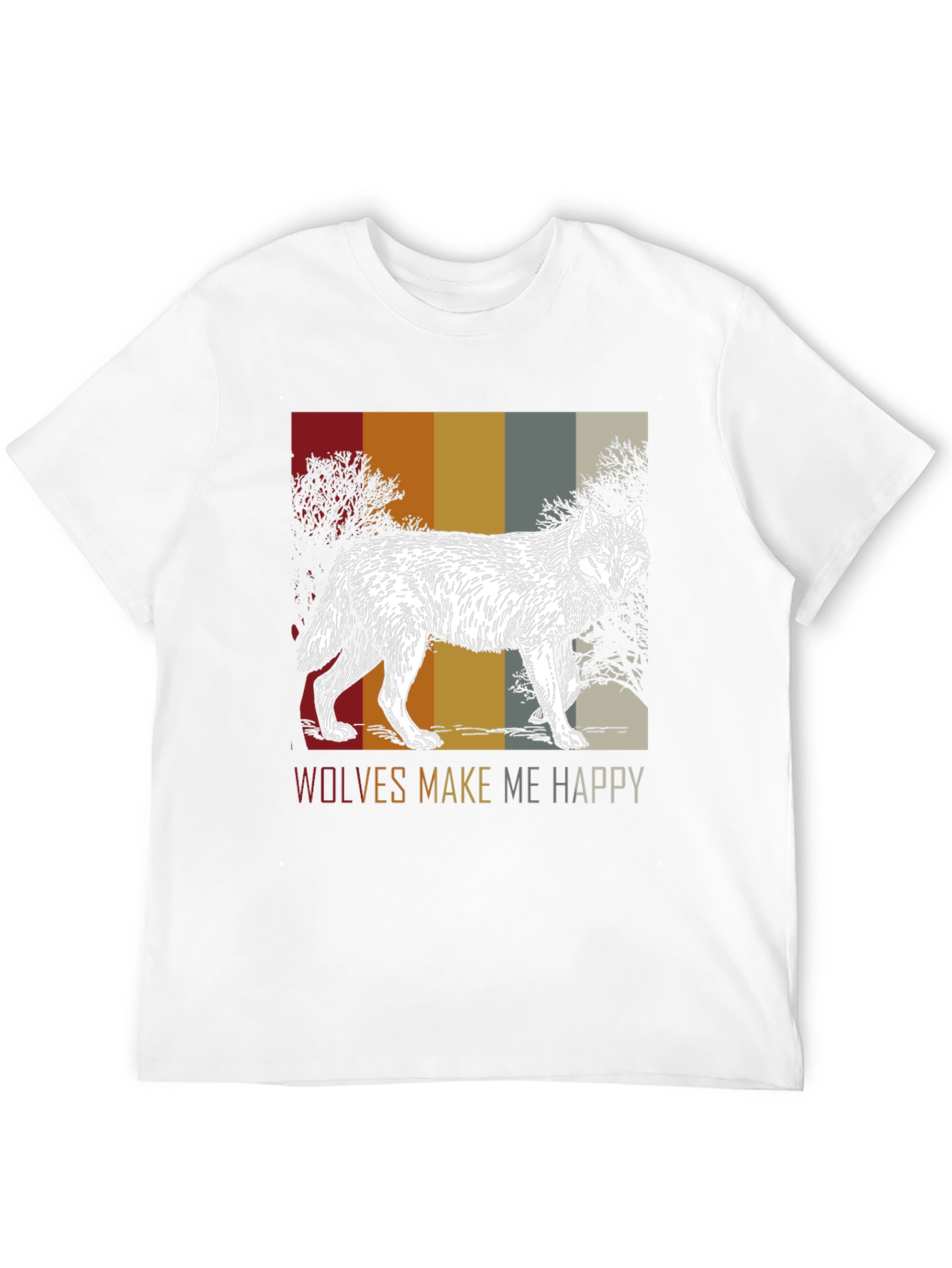 Wolves Make Me Happy Graphic Tee