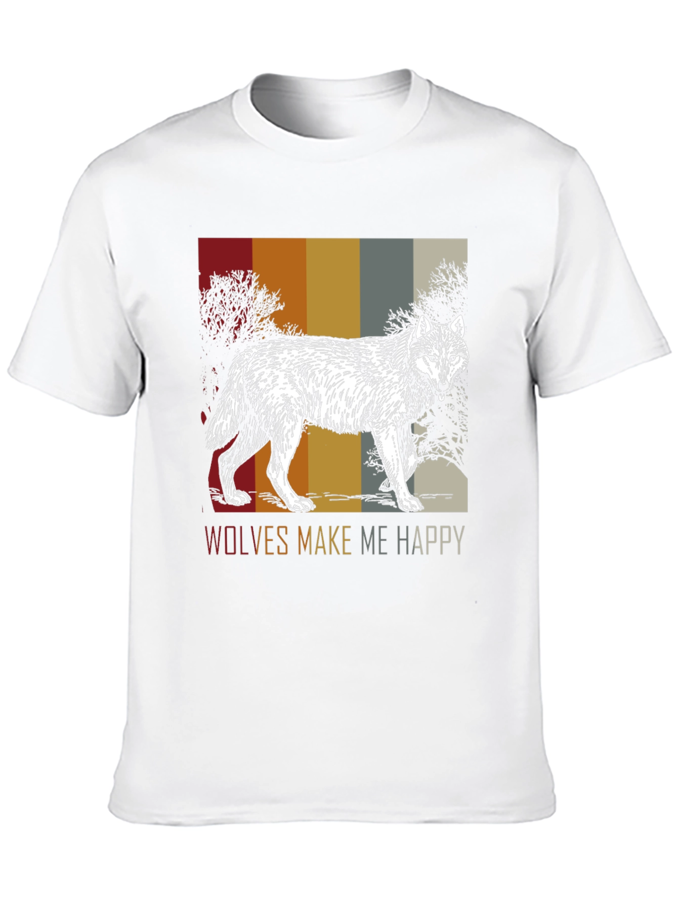 Wolves Make Me Happy Graphic Tee