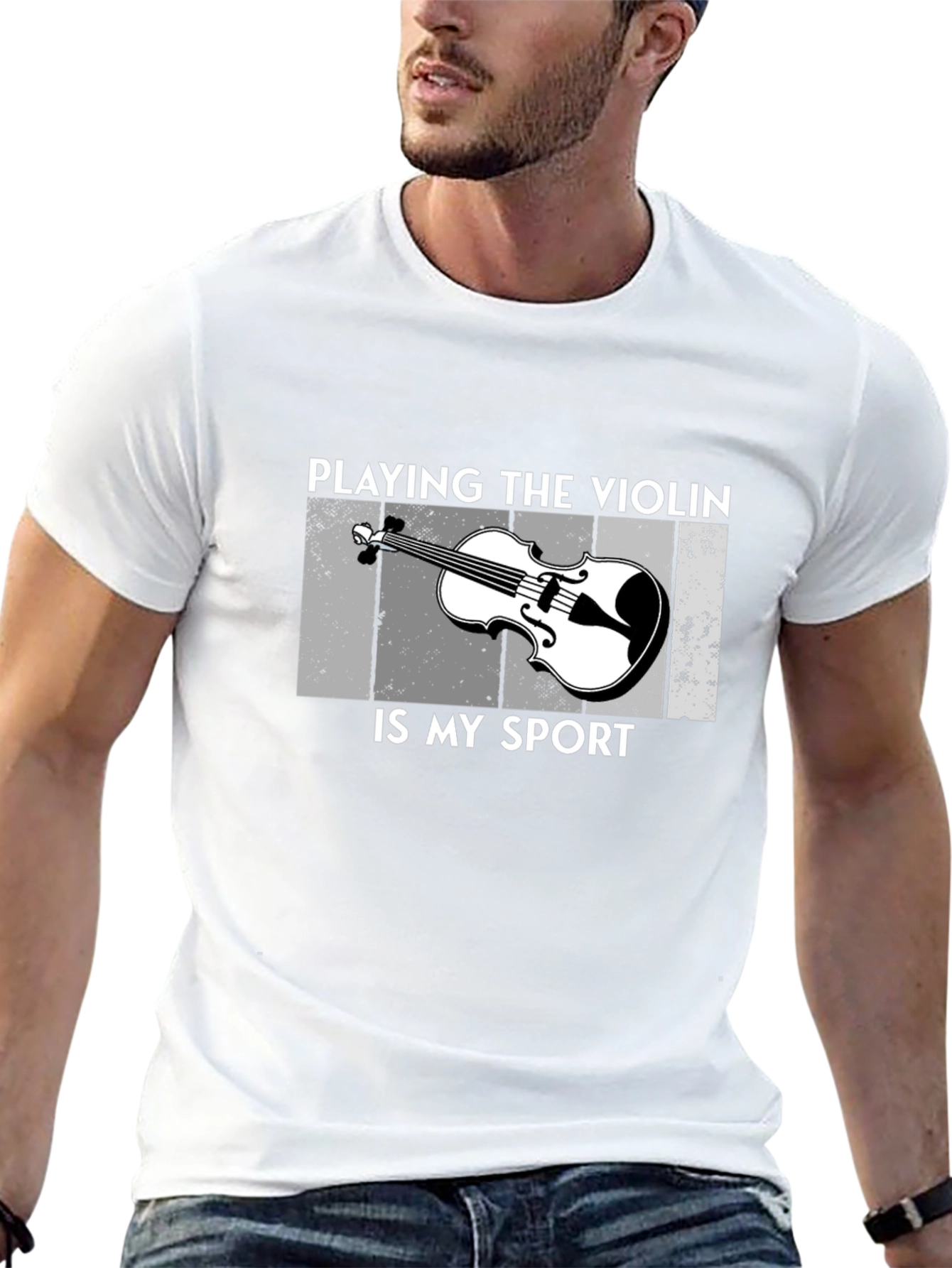 Violin Sport Graphic T-Shirt