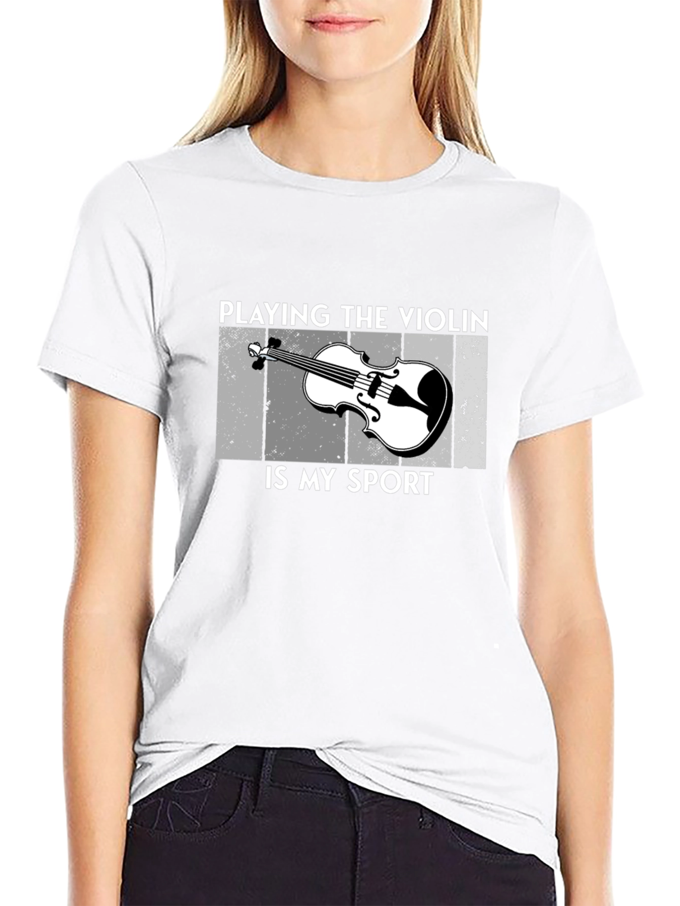 Violin Sport Graphic T-Shirt