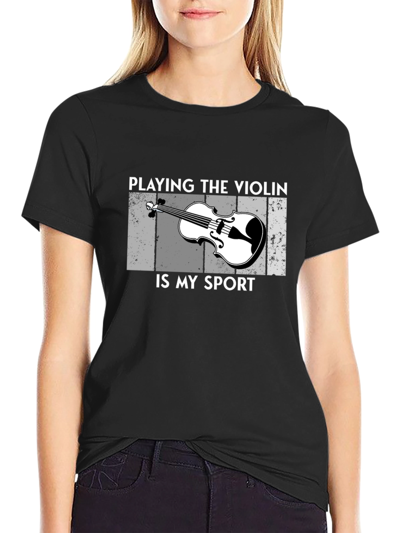 Violin Sport Graphic T-Shirt