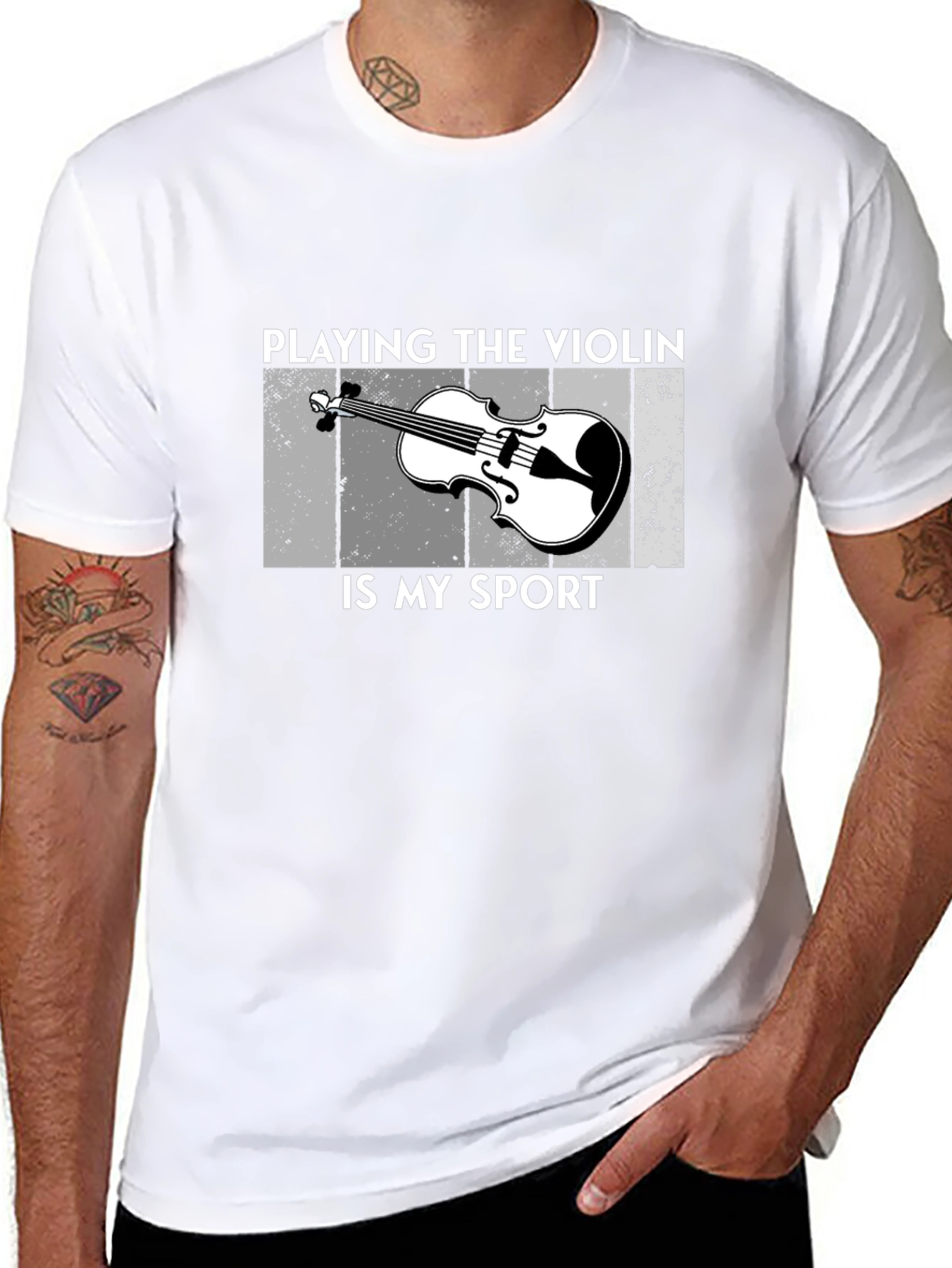 Violin Sport Graphic T-Shirt