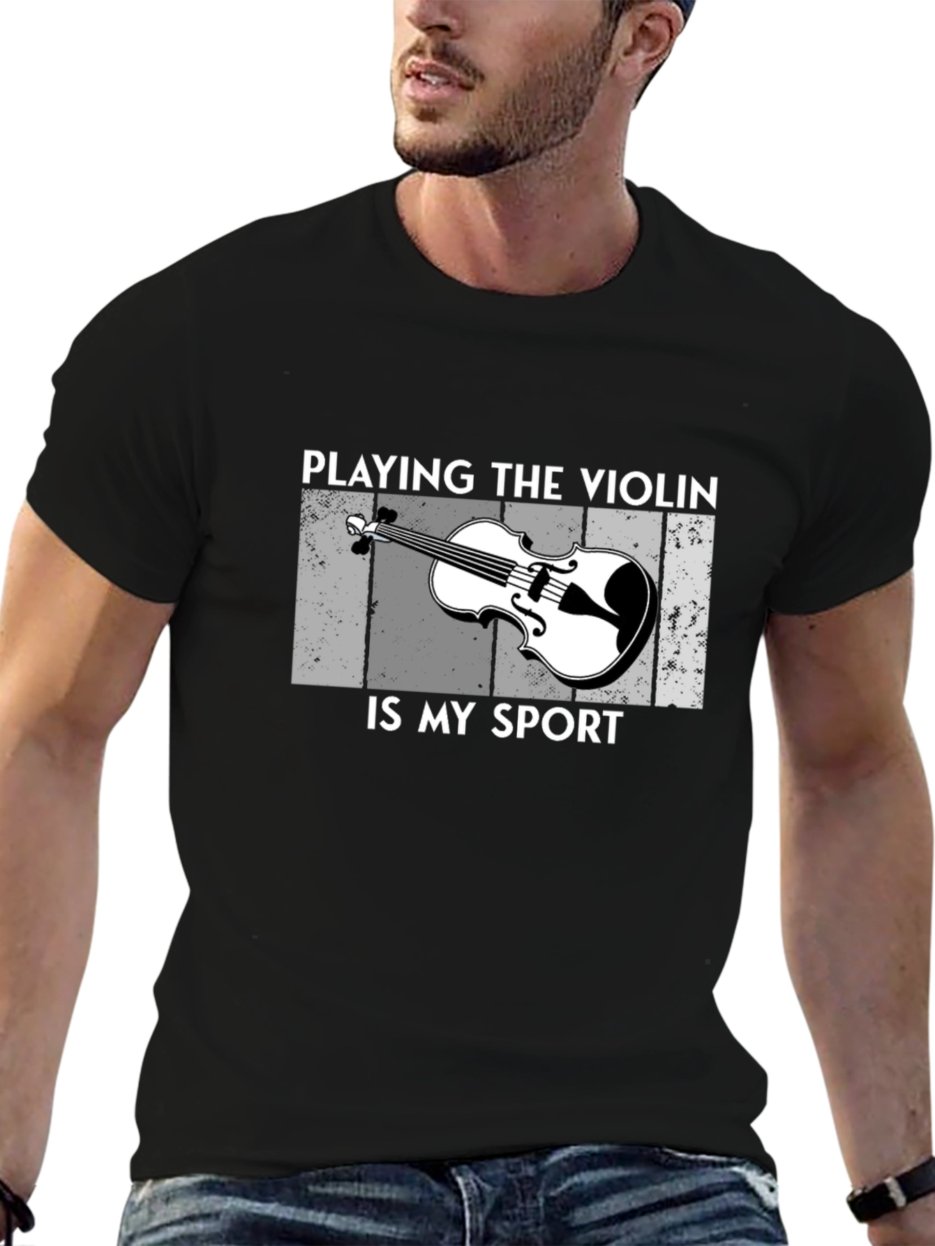 Violin Sport Graphic T-Shirt