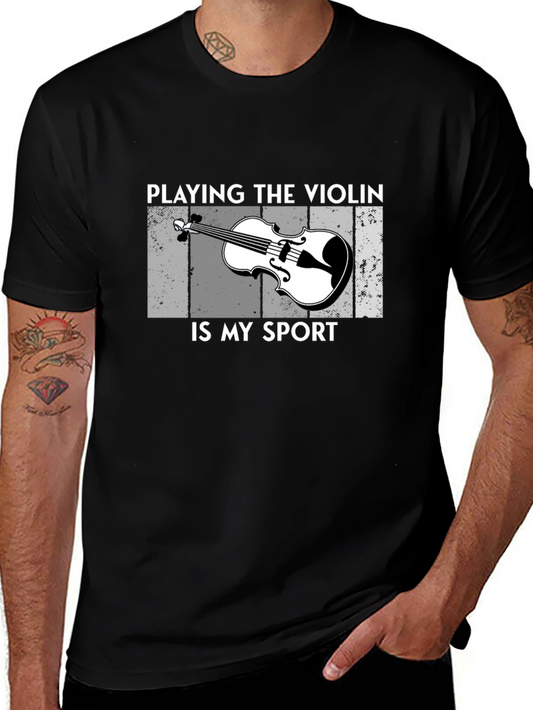 Violin Sport Graphic T-Shirt