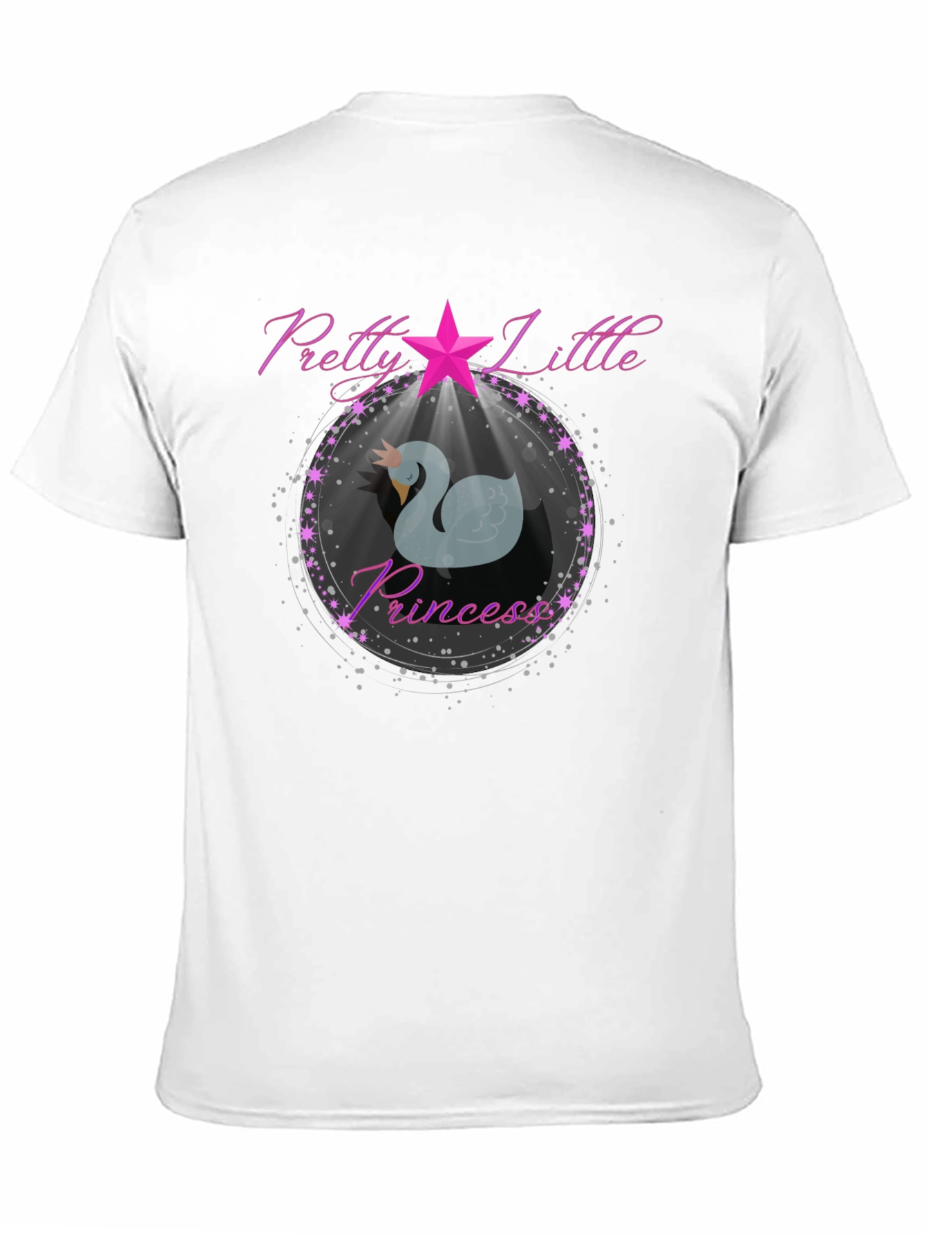 Pretty Little Princess Swan T-Shirt - Black