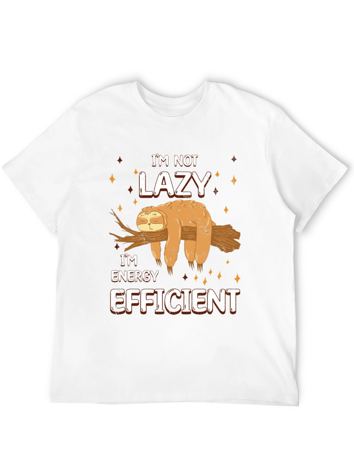 Funny Sloth Energy Efficient T-Shirt