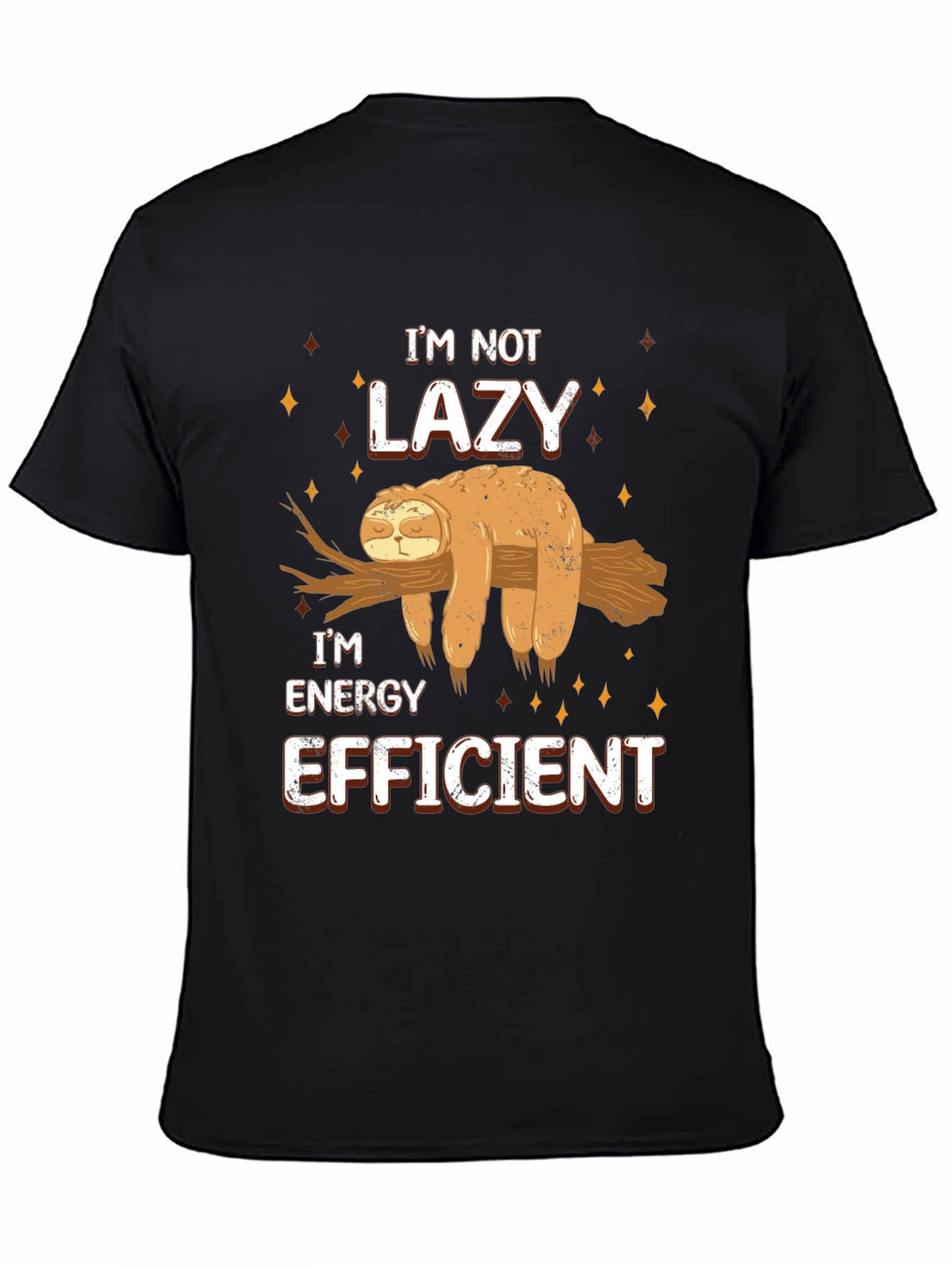 Funny Sloth Energy Efficient T-Shirt