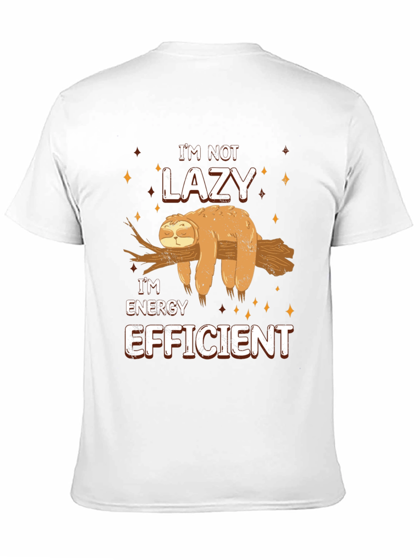Funny Sloth Energy Efficient T-Shirt