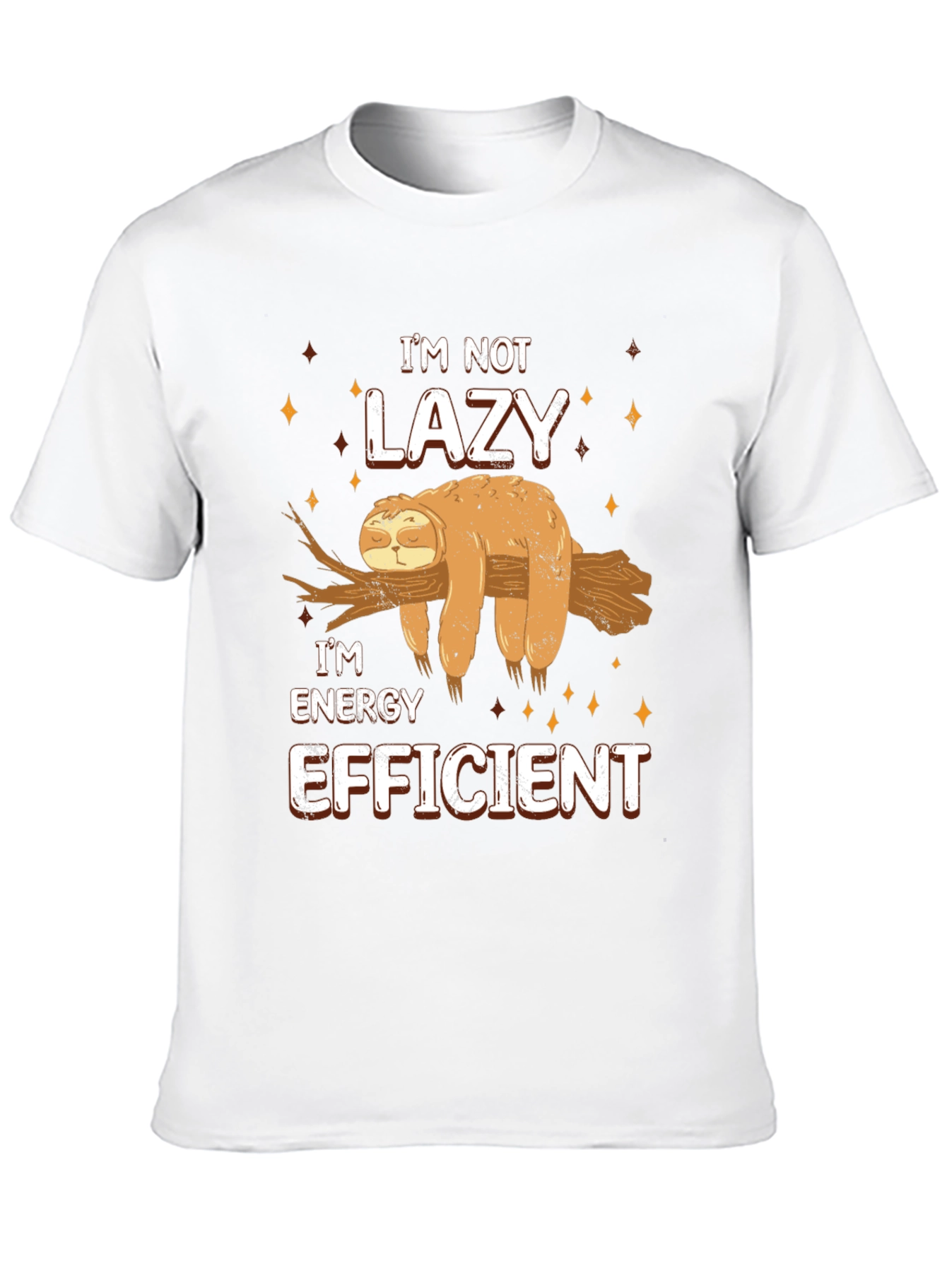 Funny Sloth Energy Efficient T-Shirt