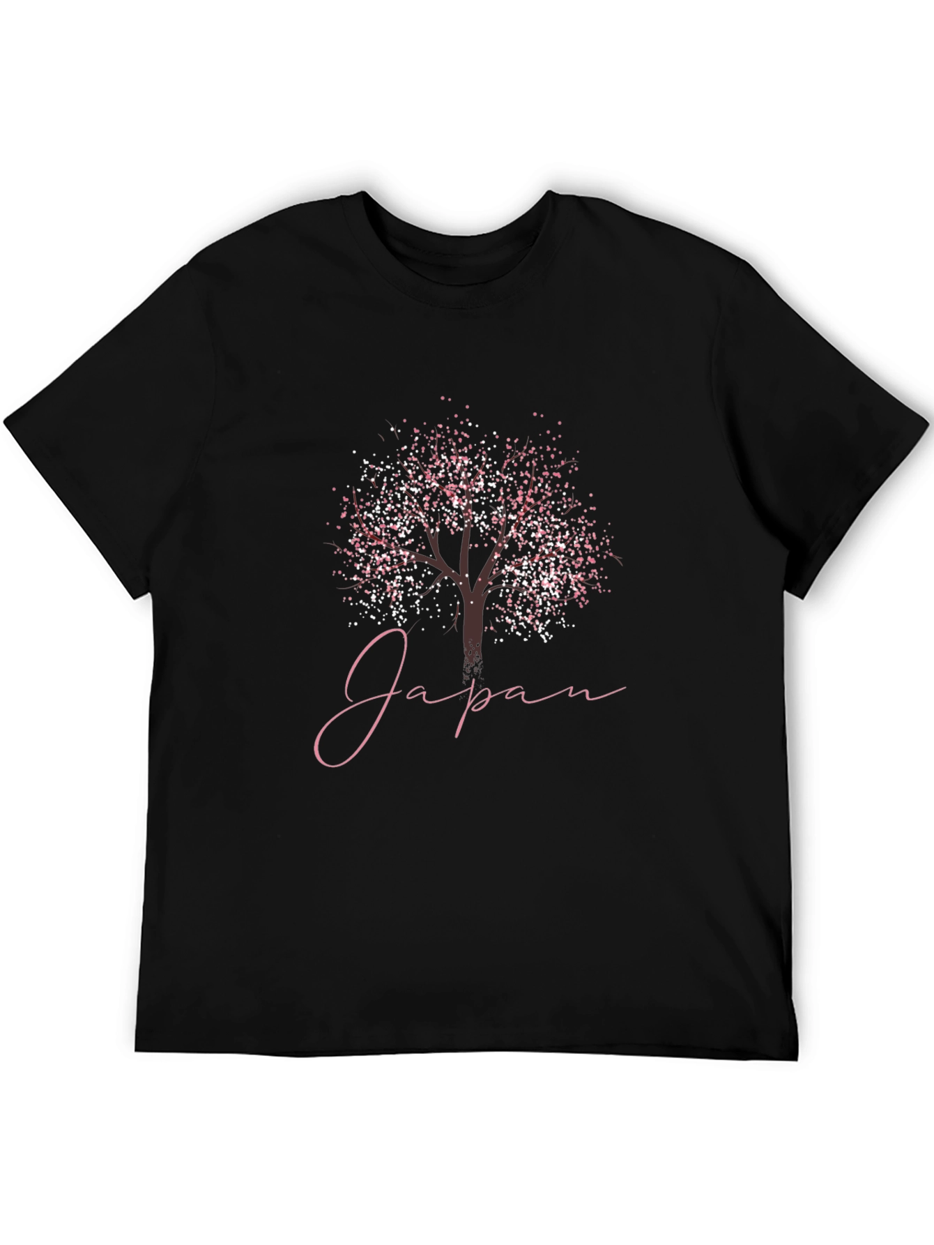 Japan Blossom Tree Graphic Tee - Stylish Mens T-Shirt