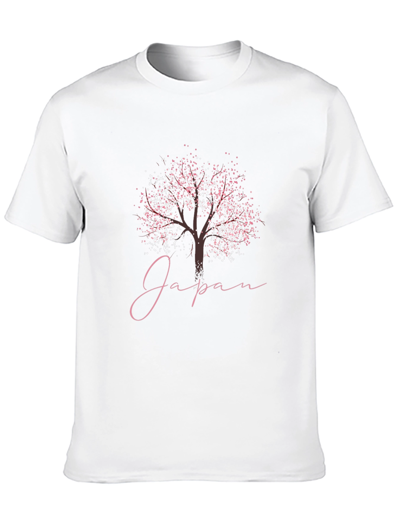 Japan Blossom Tree Graphic Tee - Stylish Mens T-Shirt