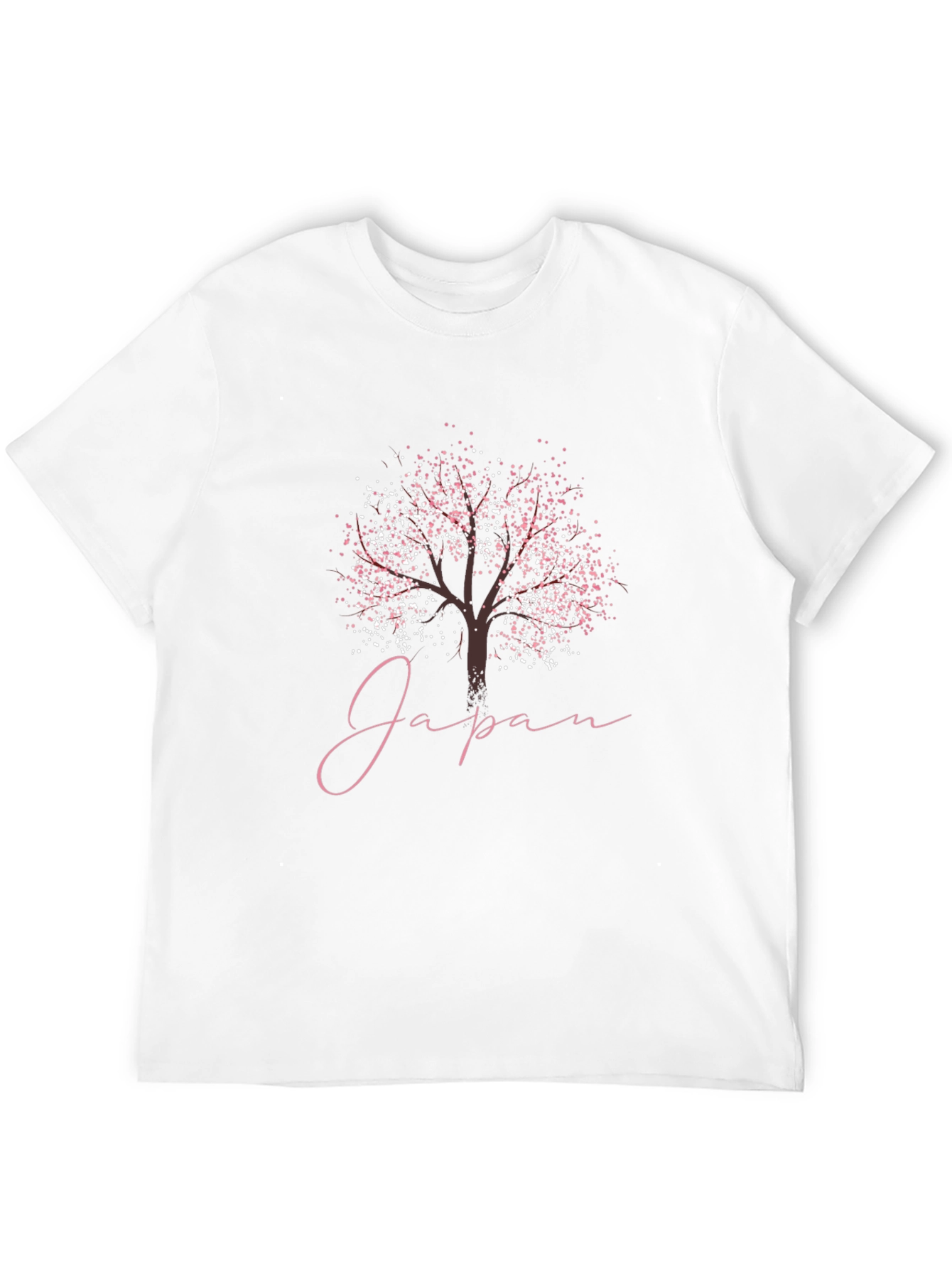 Japan Blossom Tree Graphic Tee - Stylish Mens T-Shirt