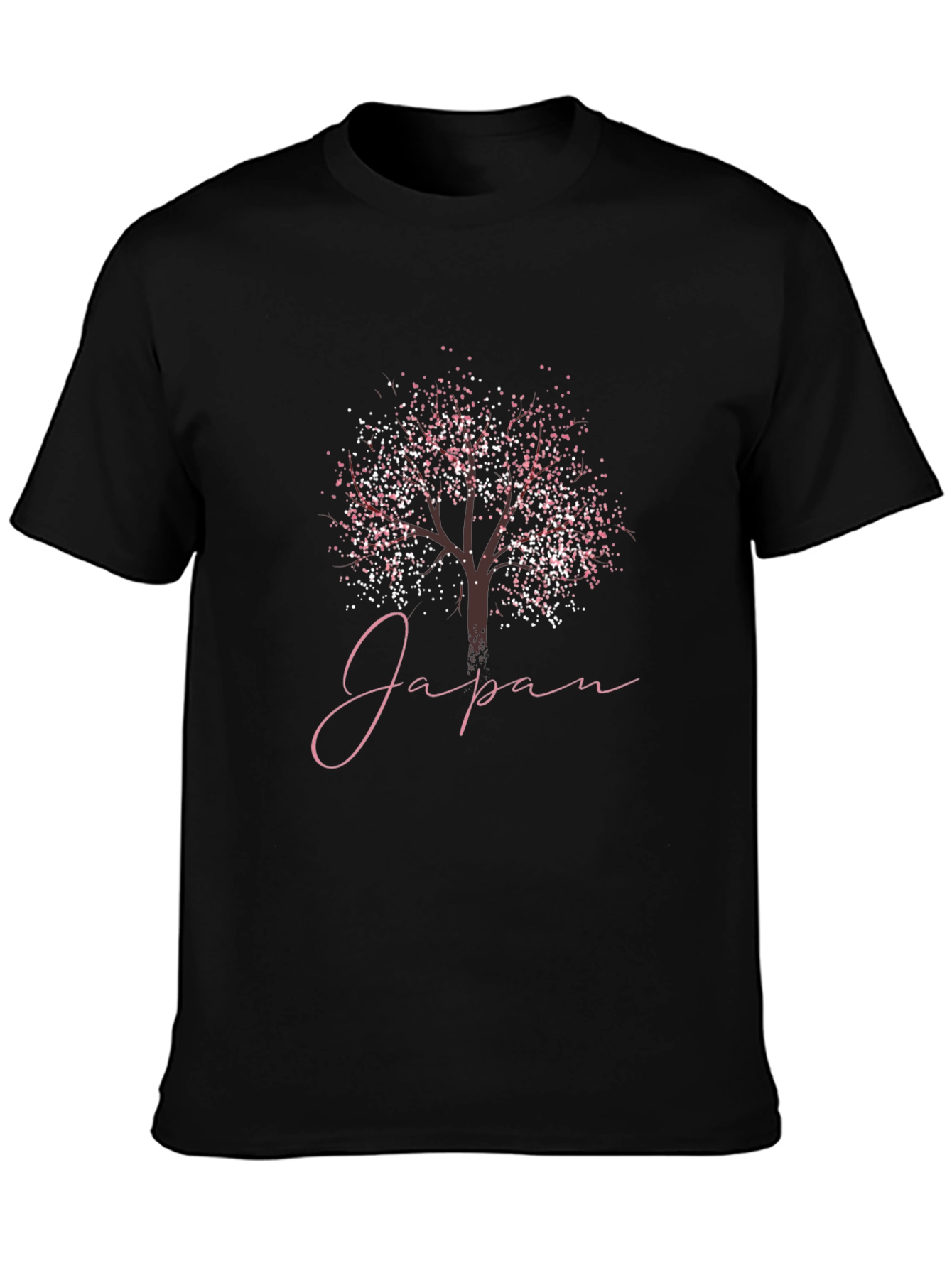Japan Blossom Tree Graphic Tee - Stylish Mens T-Shirt