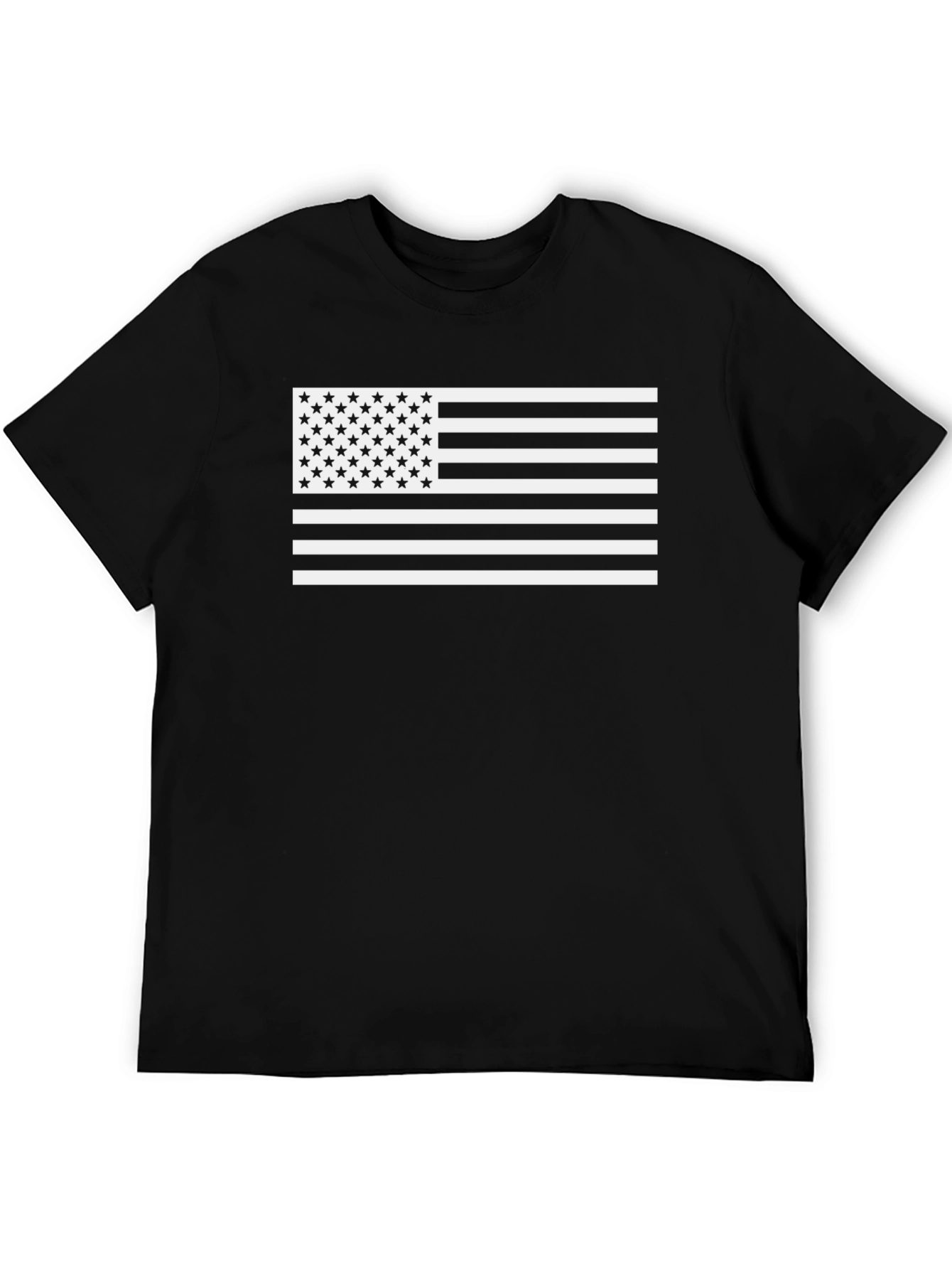 American Flag Graphic Black T-Shirt
