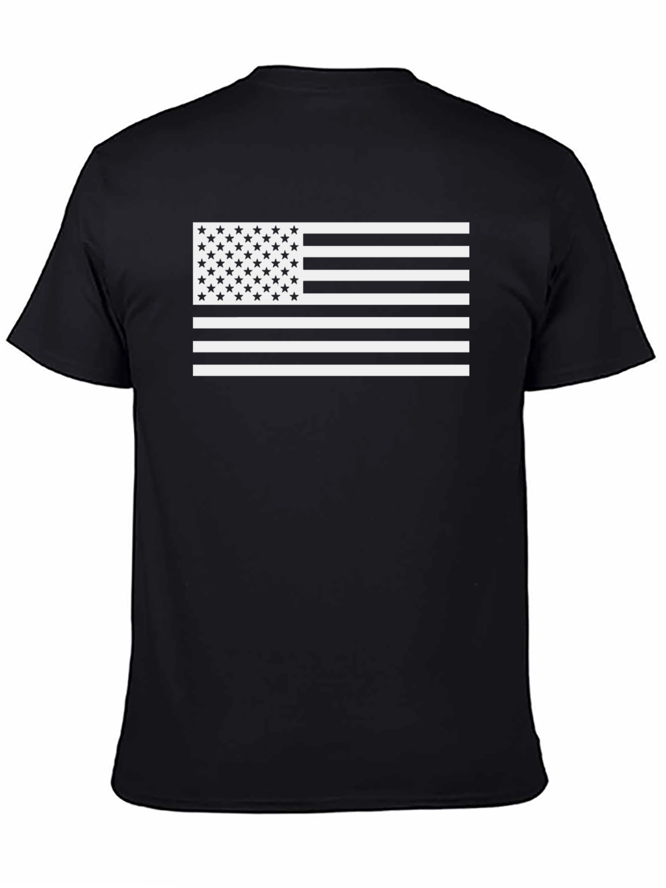 American Flag Graphic Black T-Shirt