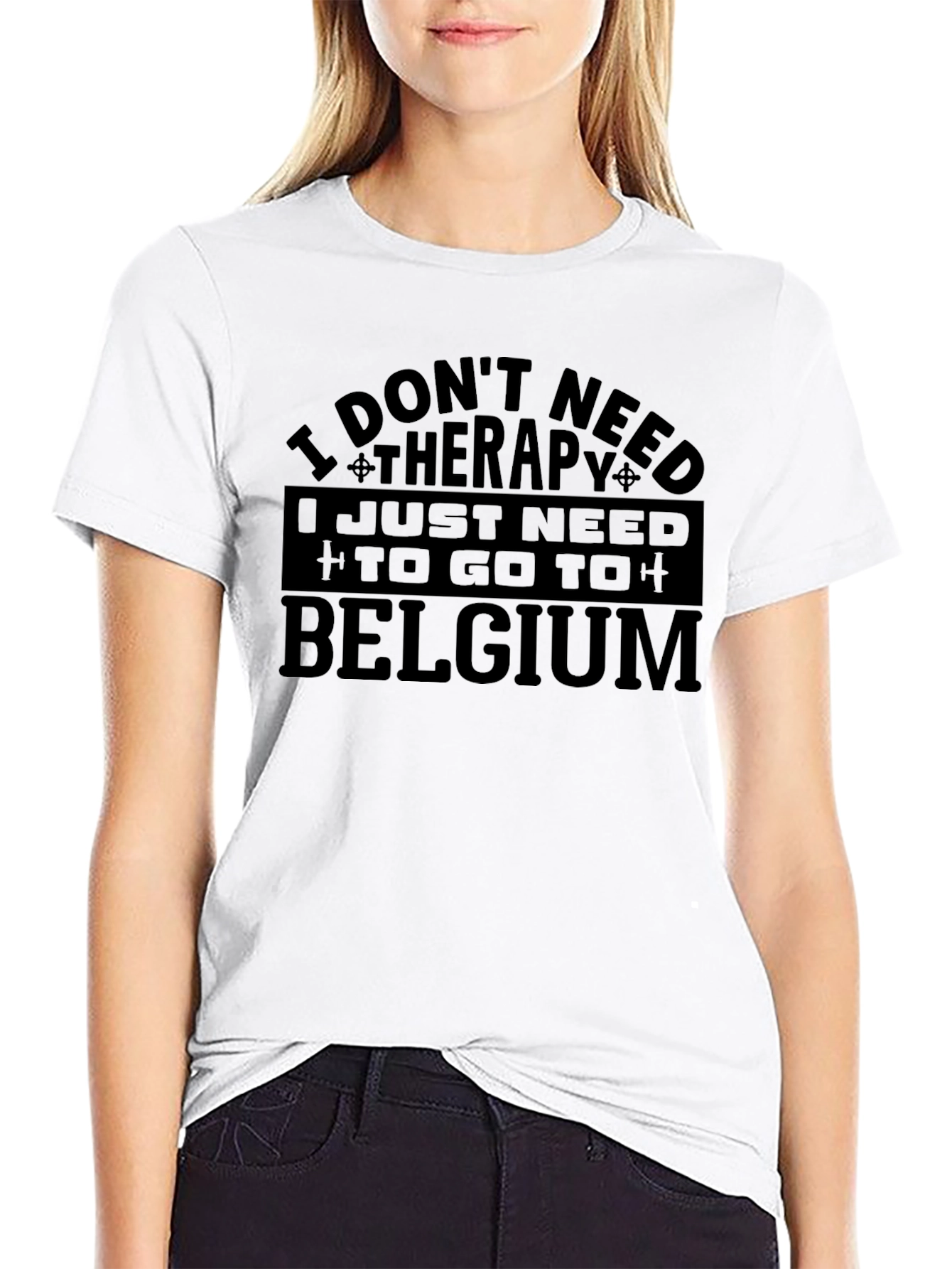 Funny Belgium Therapy T-Shirt