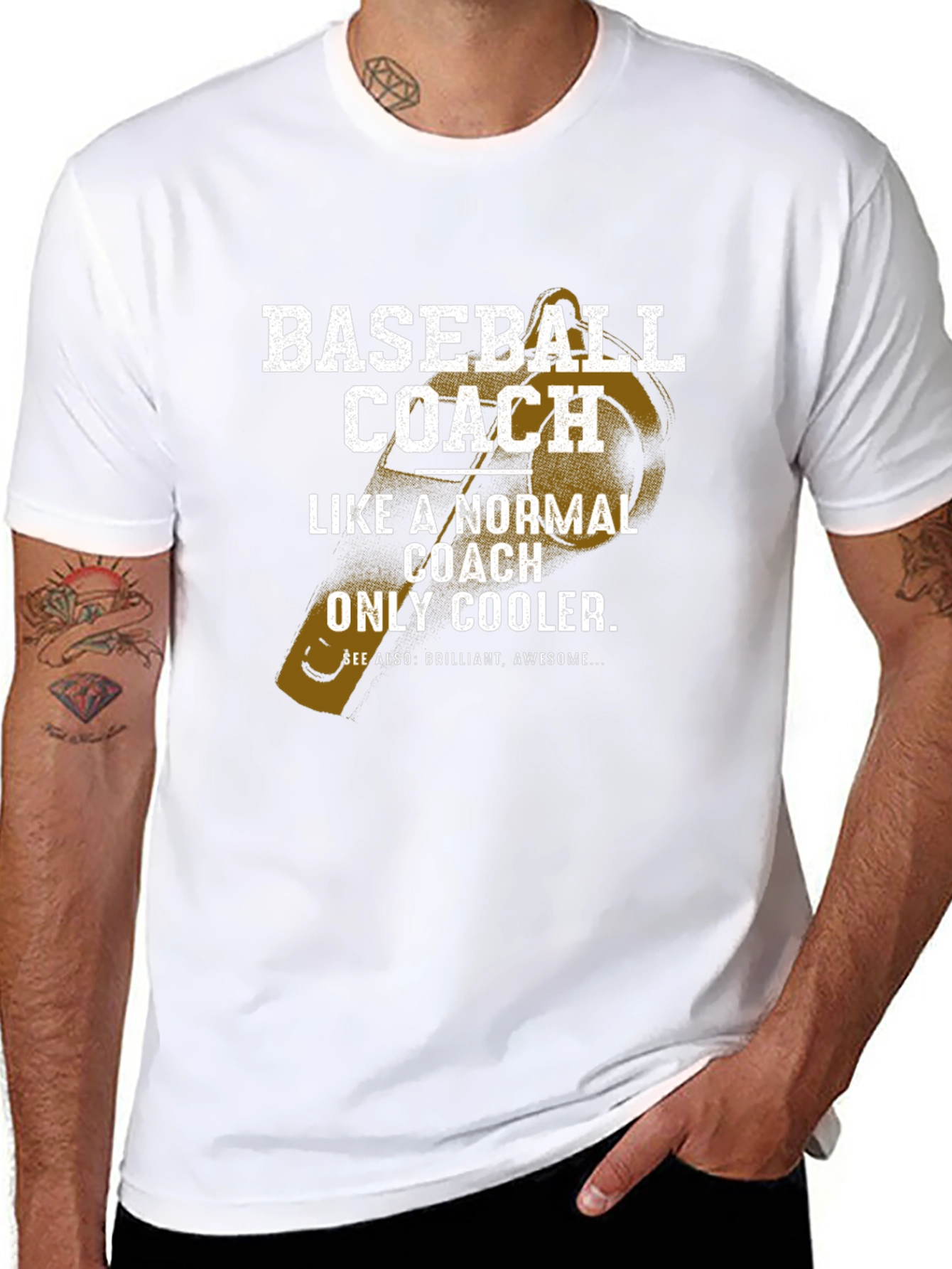 Baseball Coach Funny Graphic T-Shirt