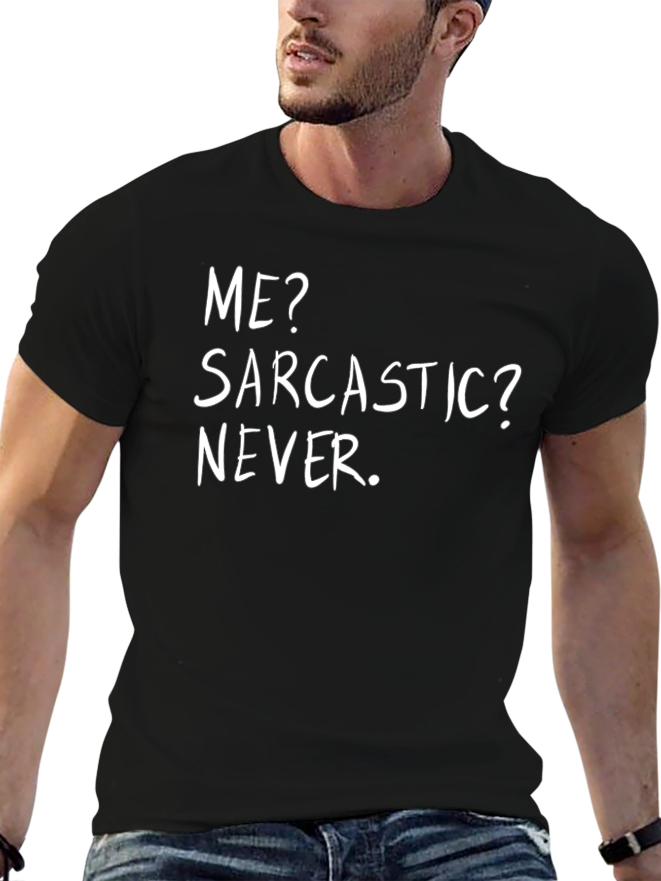 Sarcastic Never T-Shirt Funny Graphic Tee