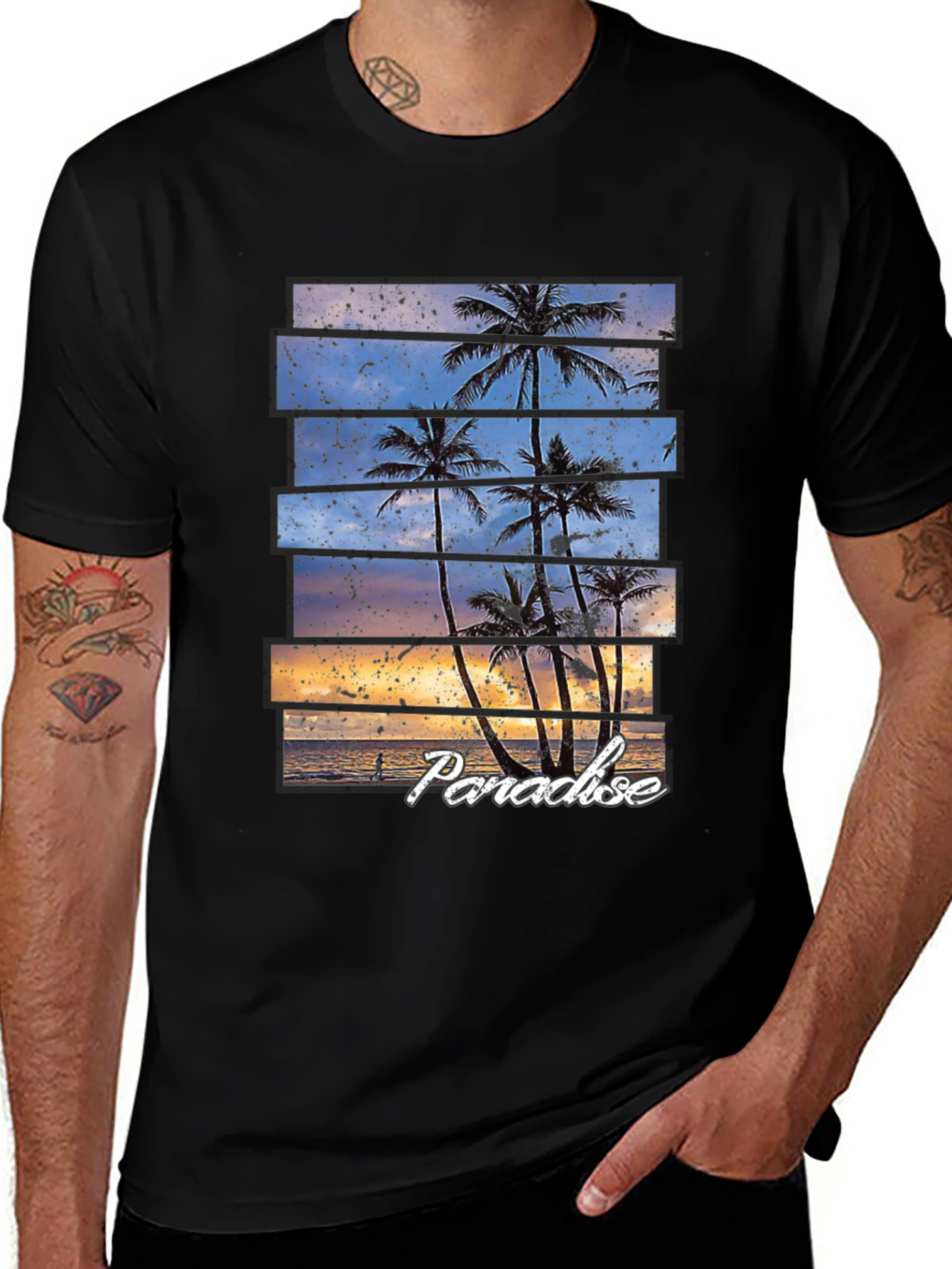 Paradise Palm Tree Graphic T-Shirt
