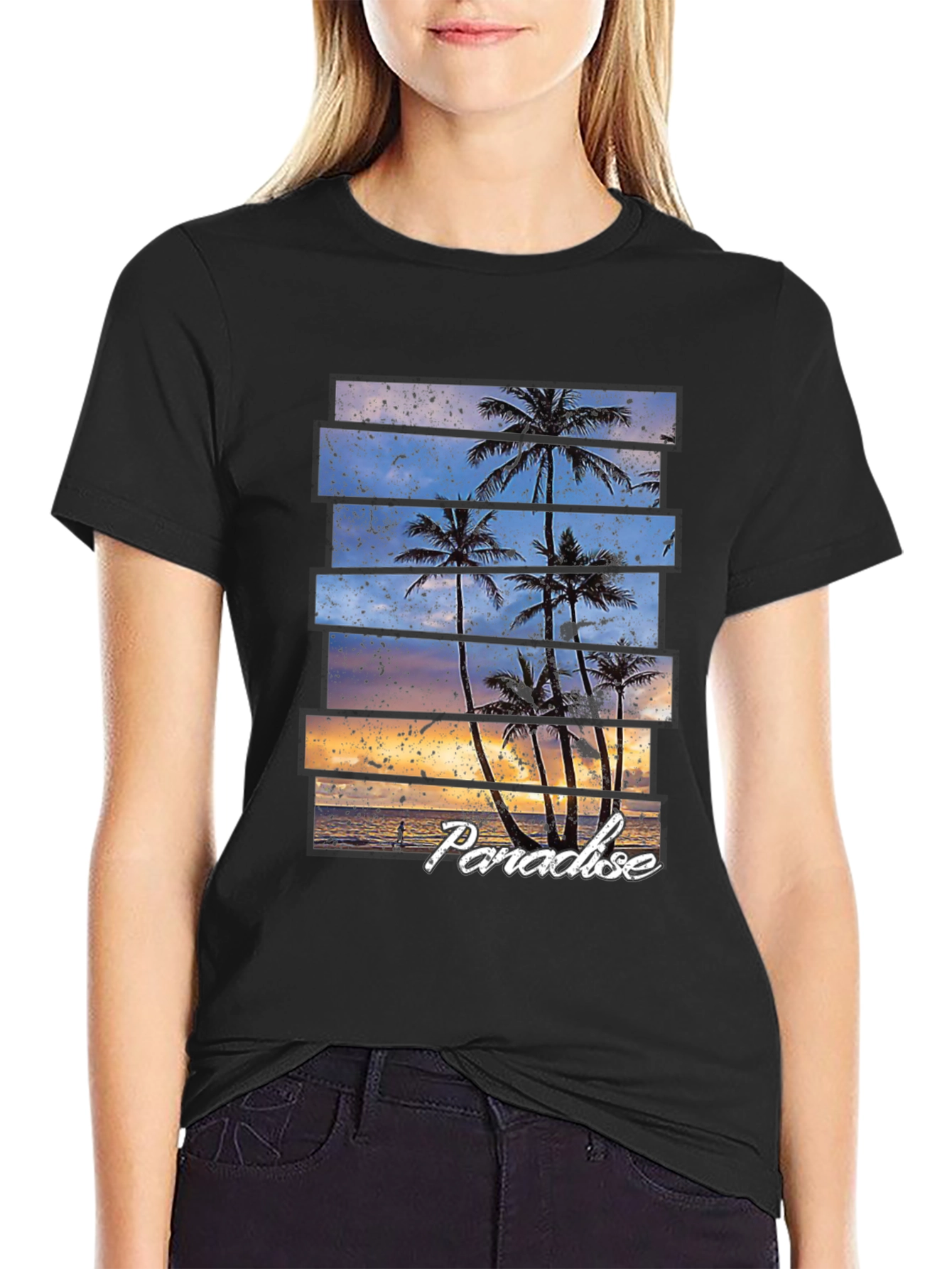 Paradise Palm Tree Graphic T-Shirt
