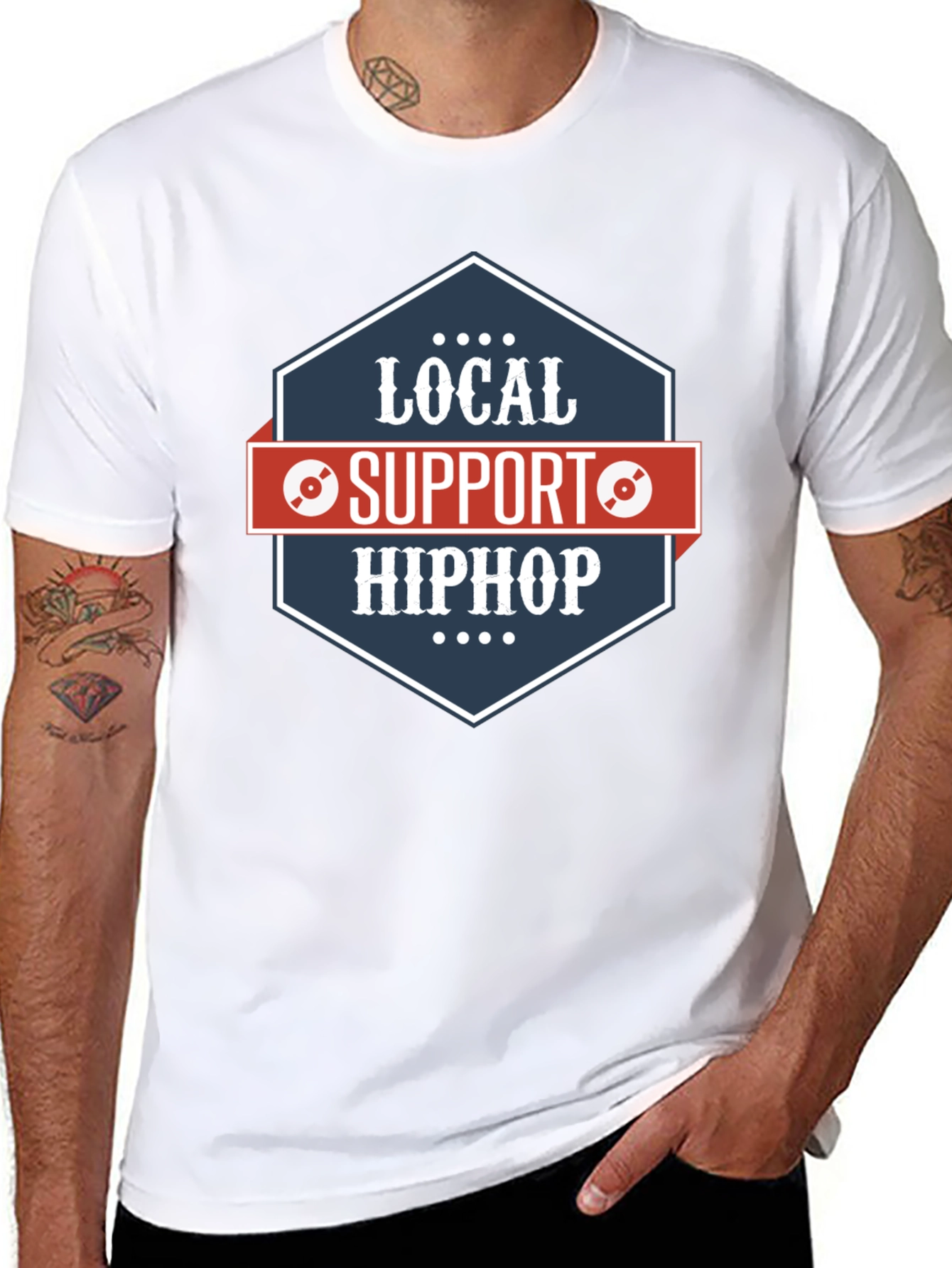 Local Support Hip Hop Graphic T-Shirt