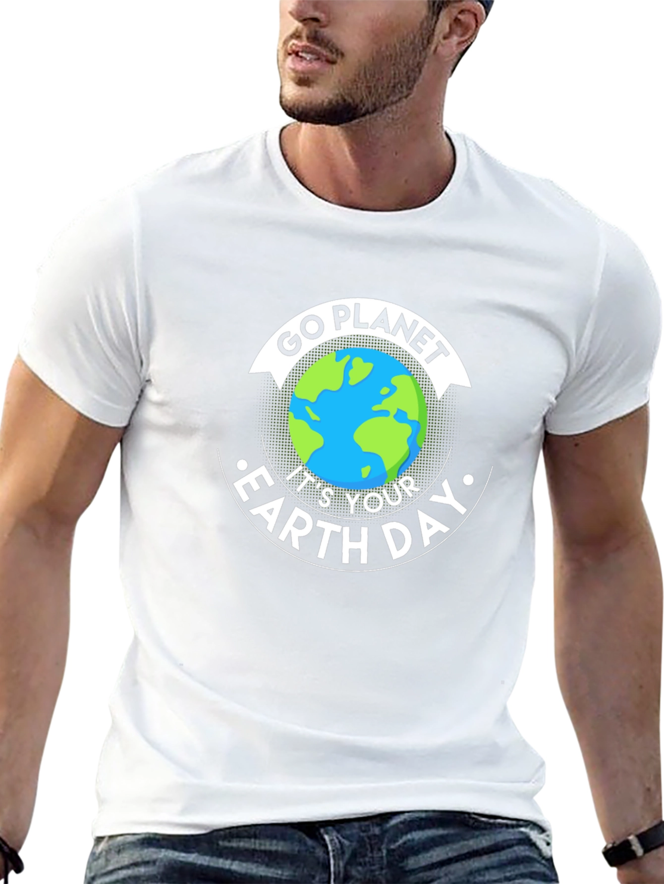 Go Planet Earth Day T-Shirt - Eco Friendly Design