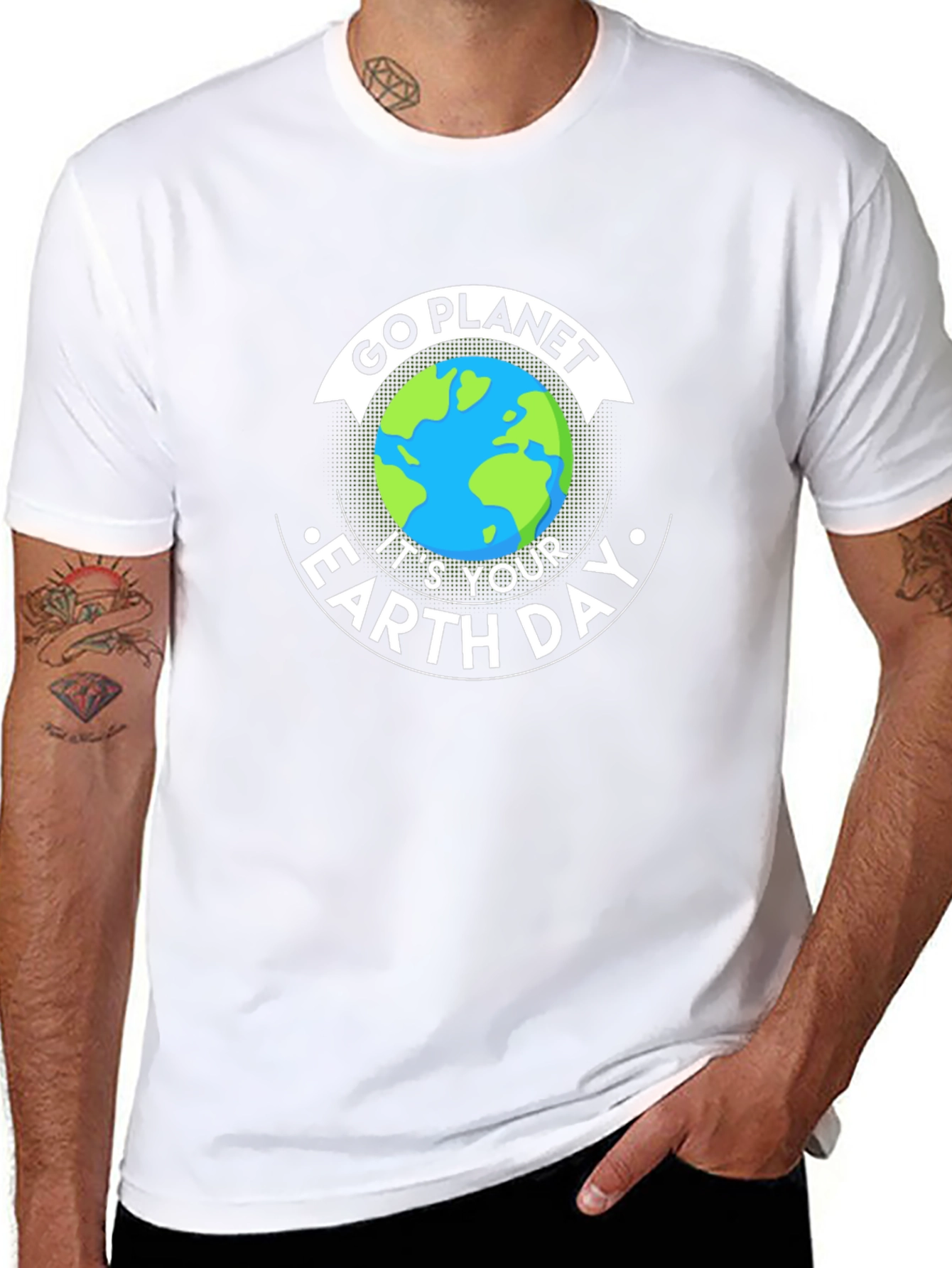 Go Planet Earth Day T-Shirt - Eco Friendly Design