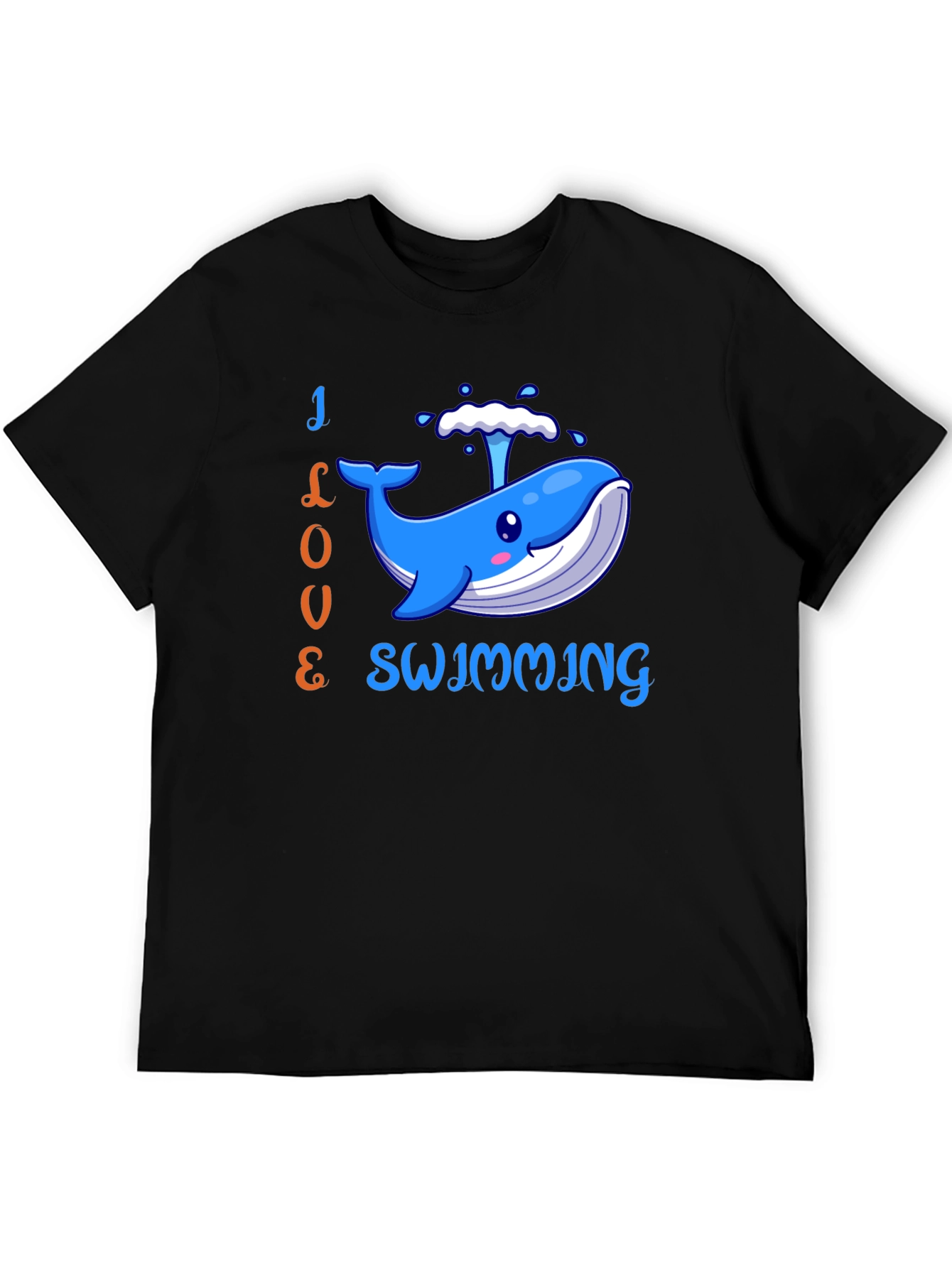 I Love Swimming Whale T-Shirt