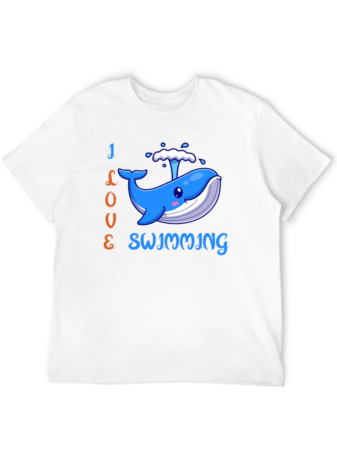 I Love Swimming Whale T-Shirt