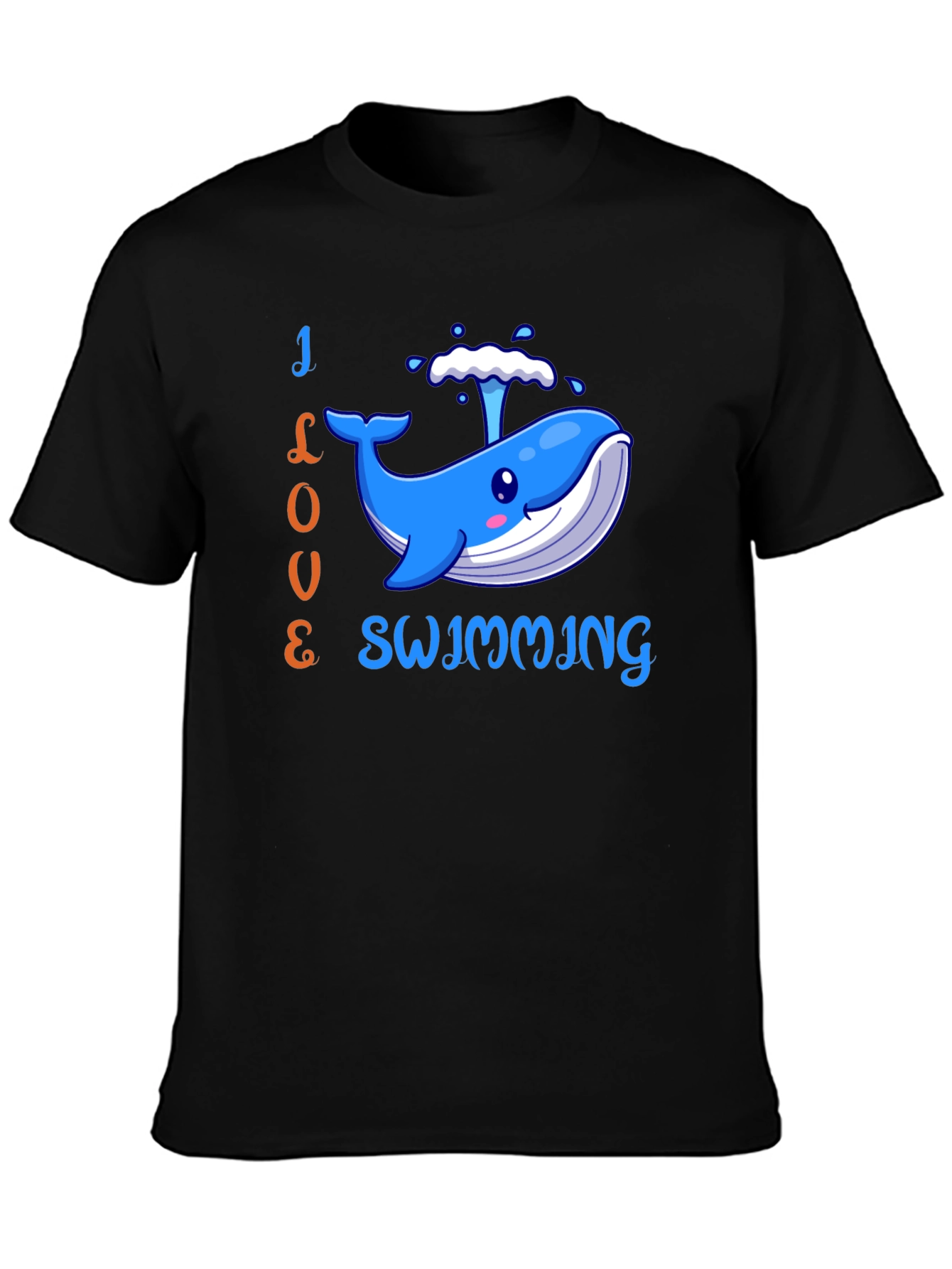 I Love Swimming Whale T-Shirt
