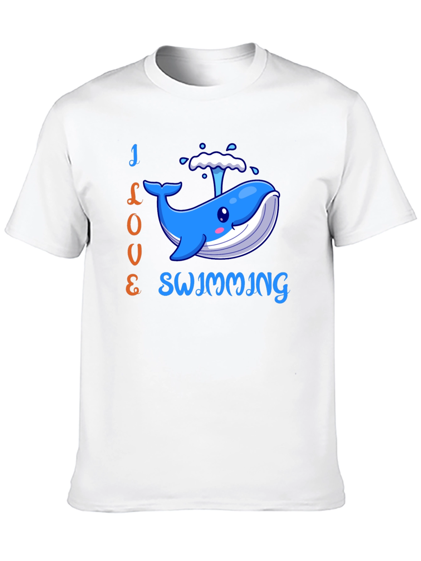 I Love Swimming Whale T-Shirt